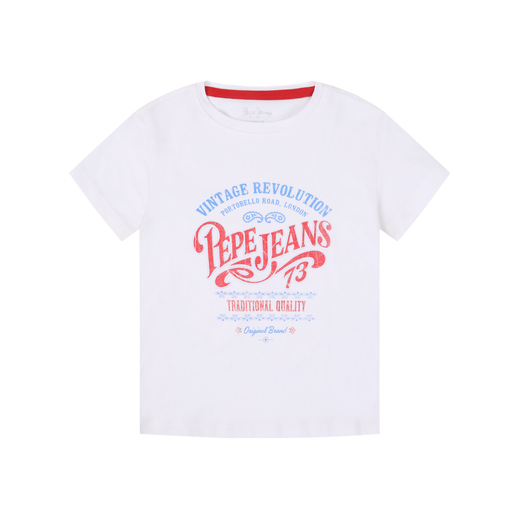 Pepe Jeans T-Shirt Bianca PG502435 Bílá Regular Fit - Pepit.cz