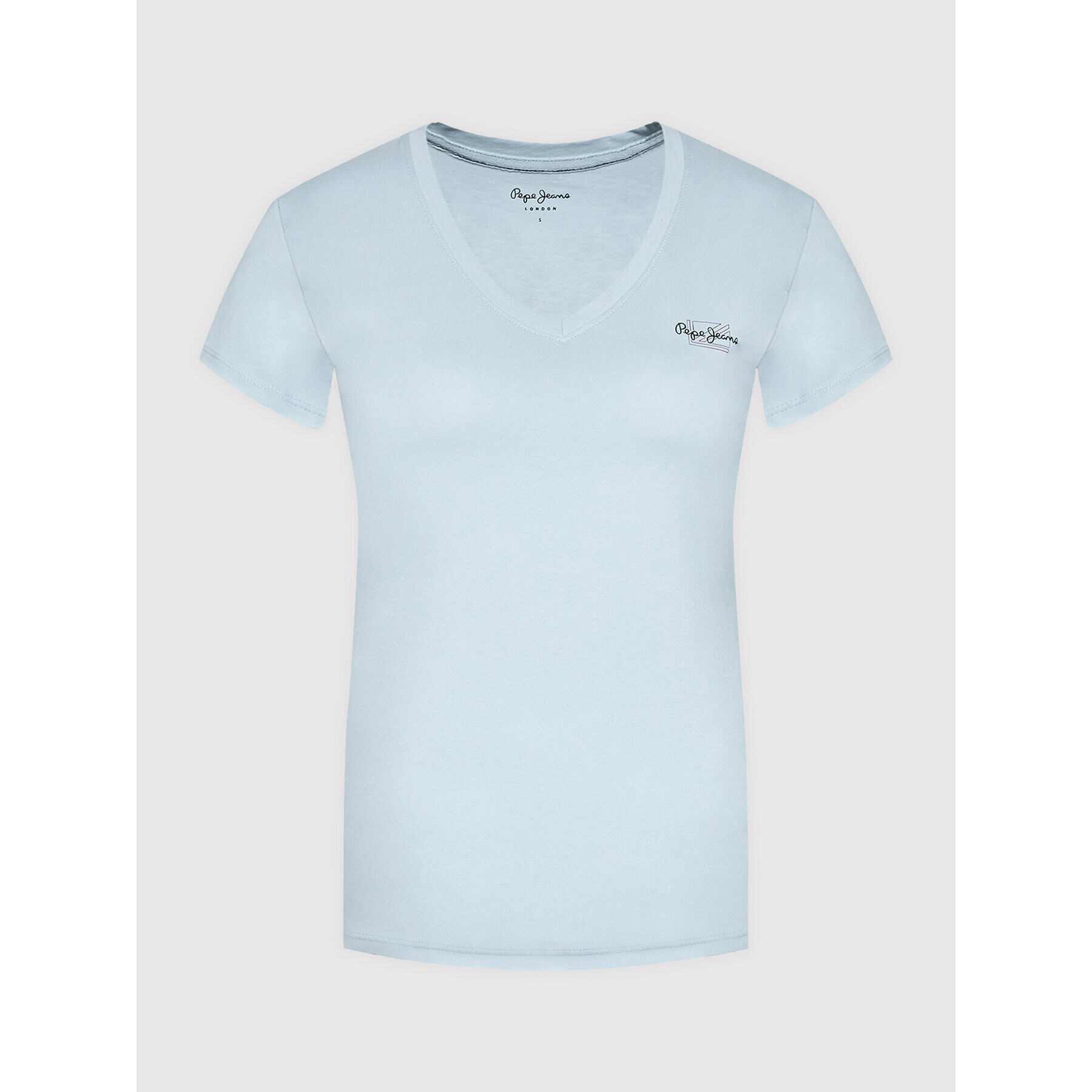 Pepe Jeans T-Shirt Bleu PL505053 Modrá Slim Fit - Pepit.cz