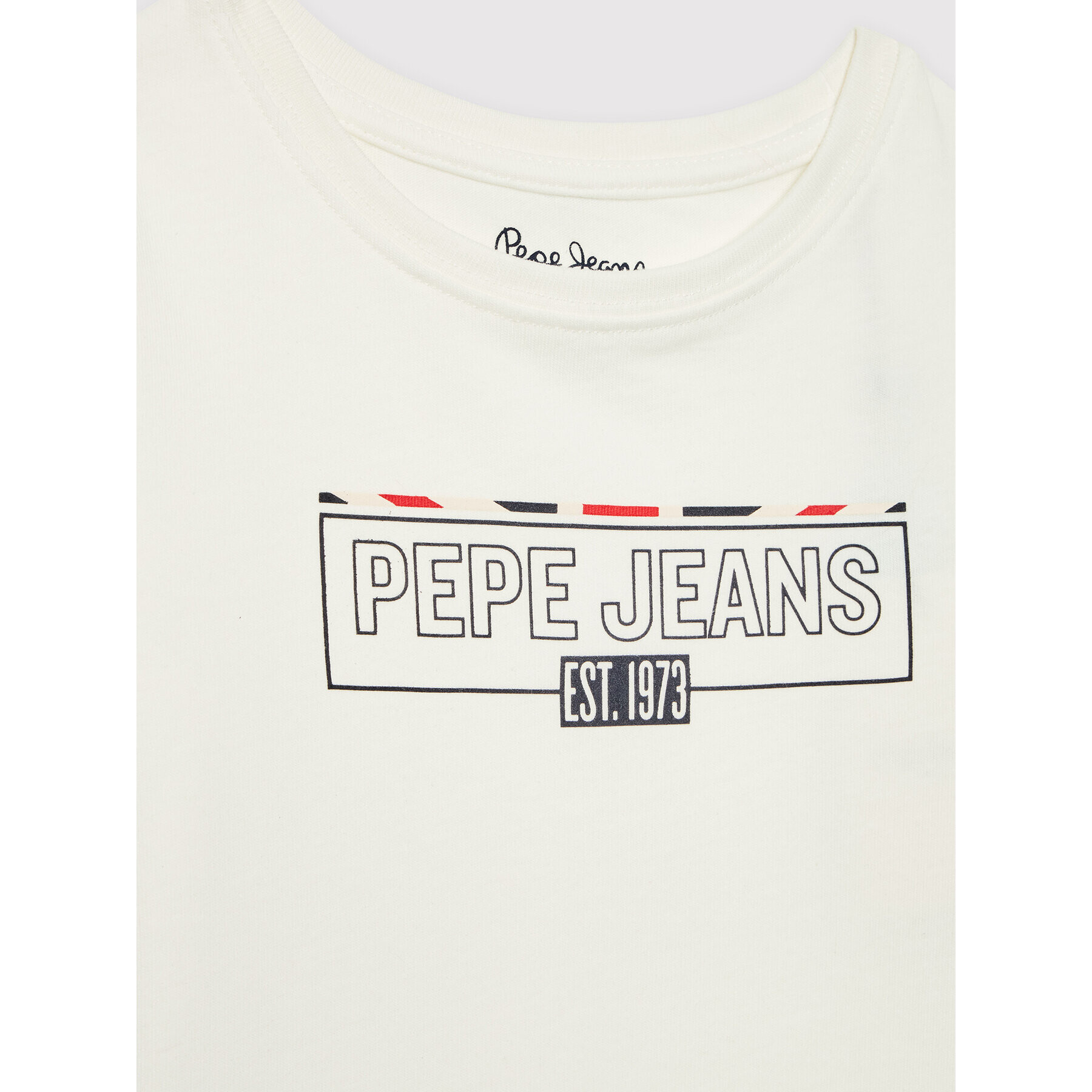 Pepe Jeans T-Shirt Castiel PB503363 Bílá Regular Fit - Pepit.cz