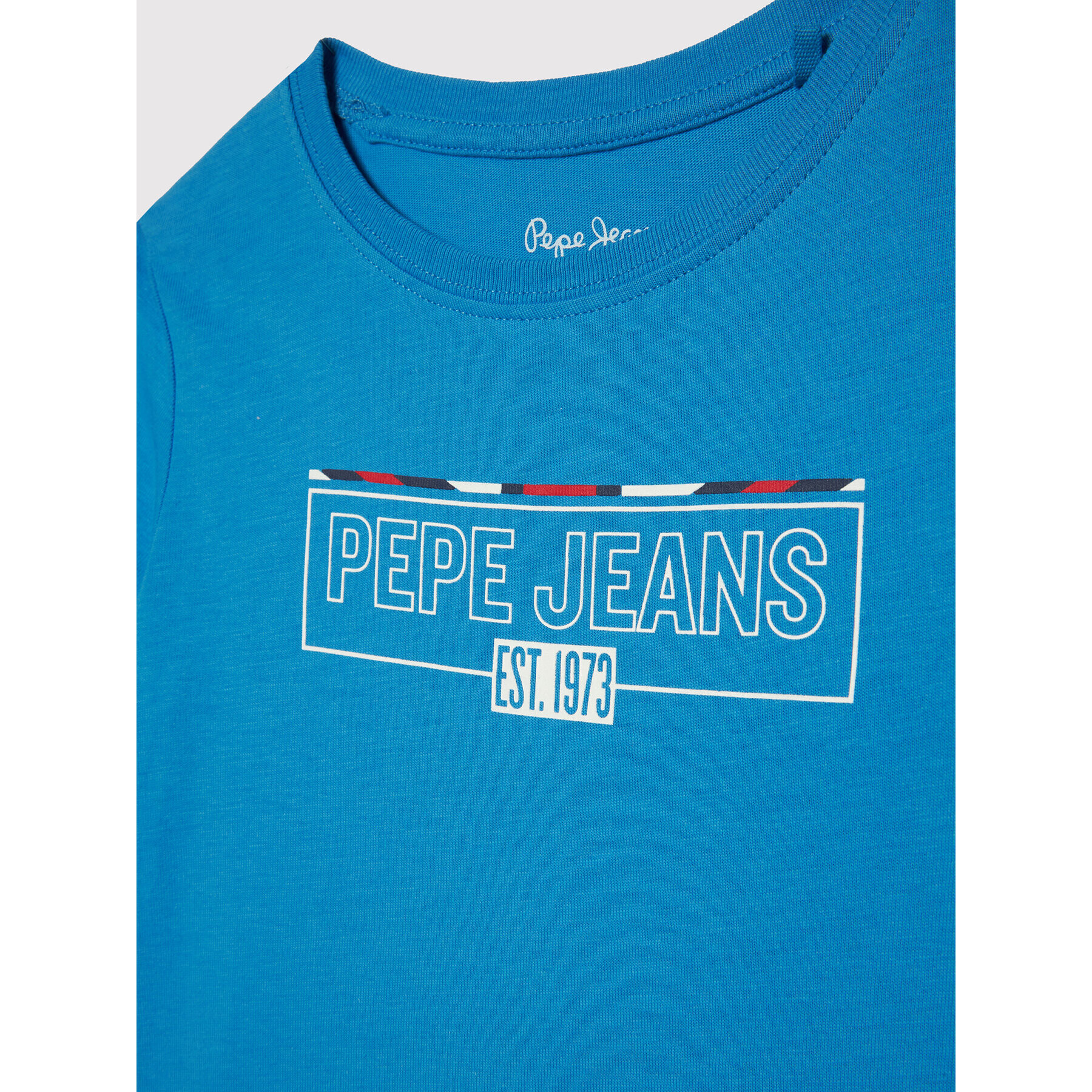 Pepe Jeans T-Shirt Castiel PB503363 Modrá Regular Fit - Pepit.cz