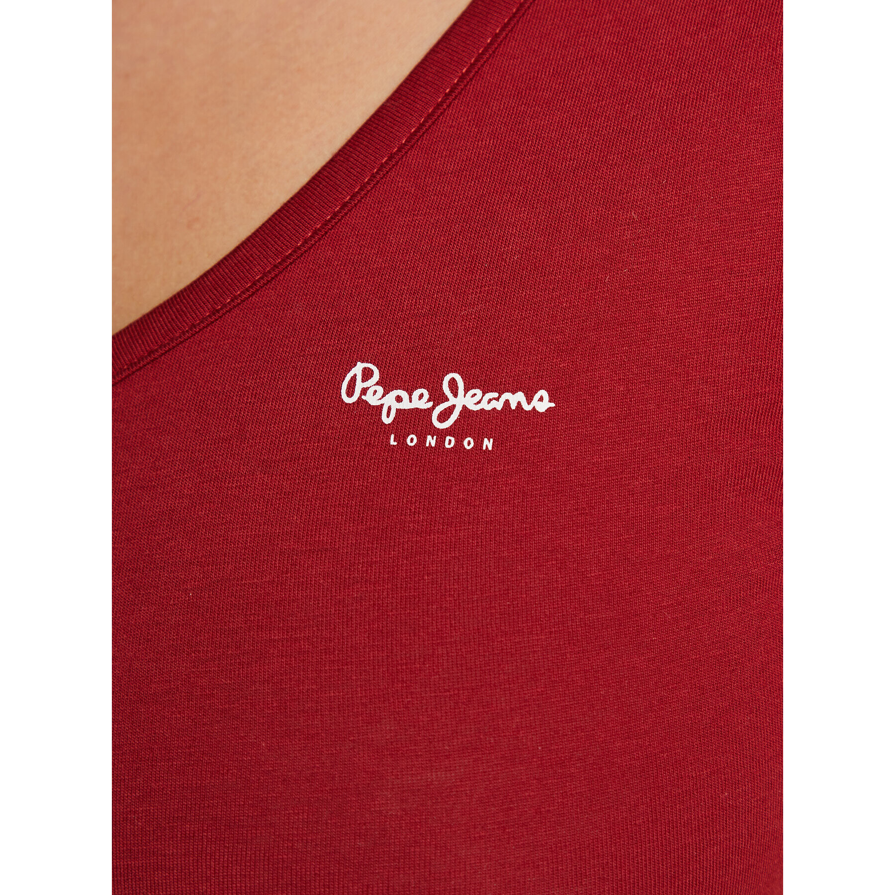 Pepe Jeans T-Shirt Corine PL505305 Červená Regular Fit - Pepit.cz