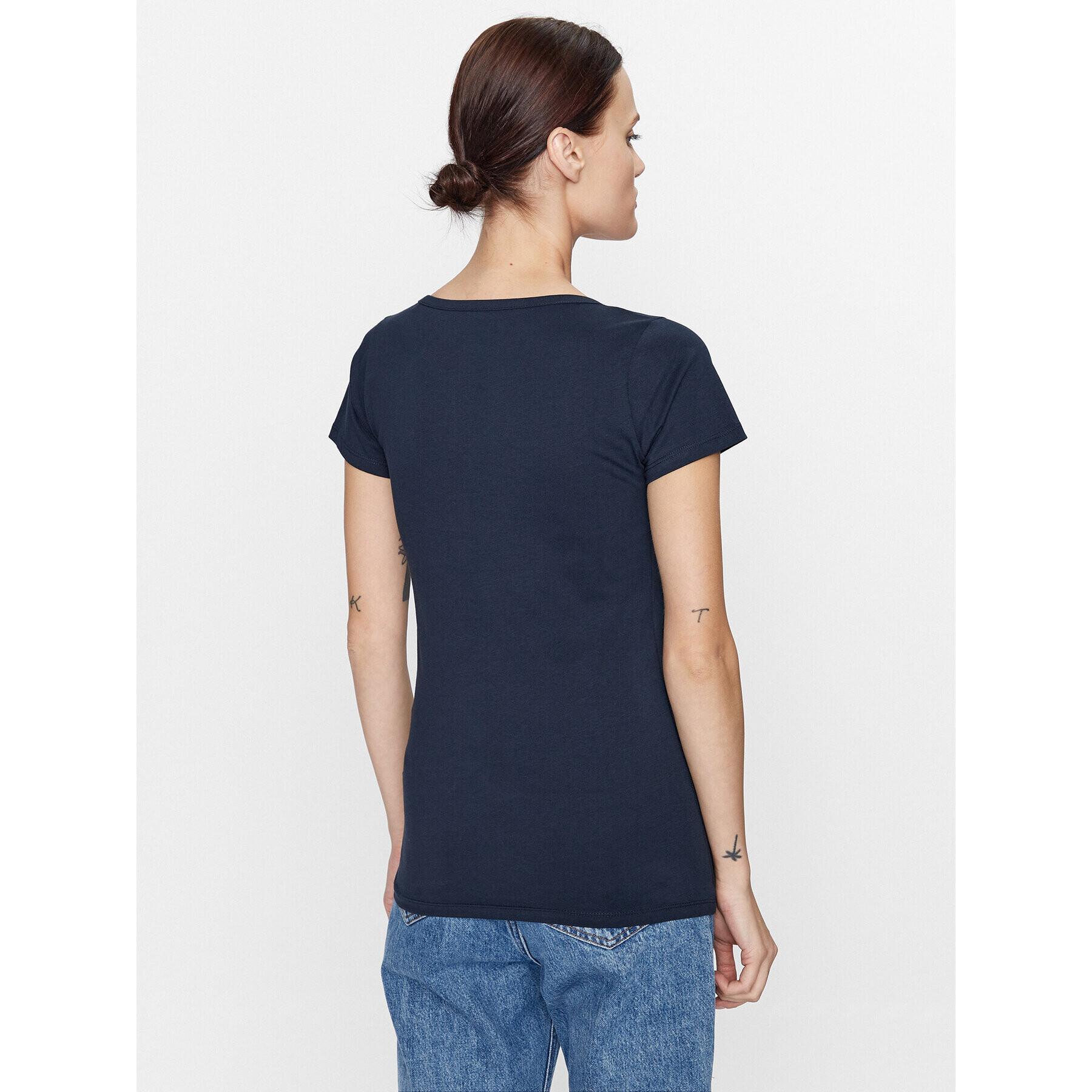 Pepe Jeans T-Shirt Corine PL505305 Tmavomodrá Regular Fit - Pepit.cz