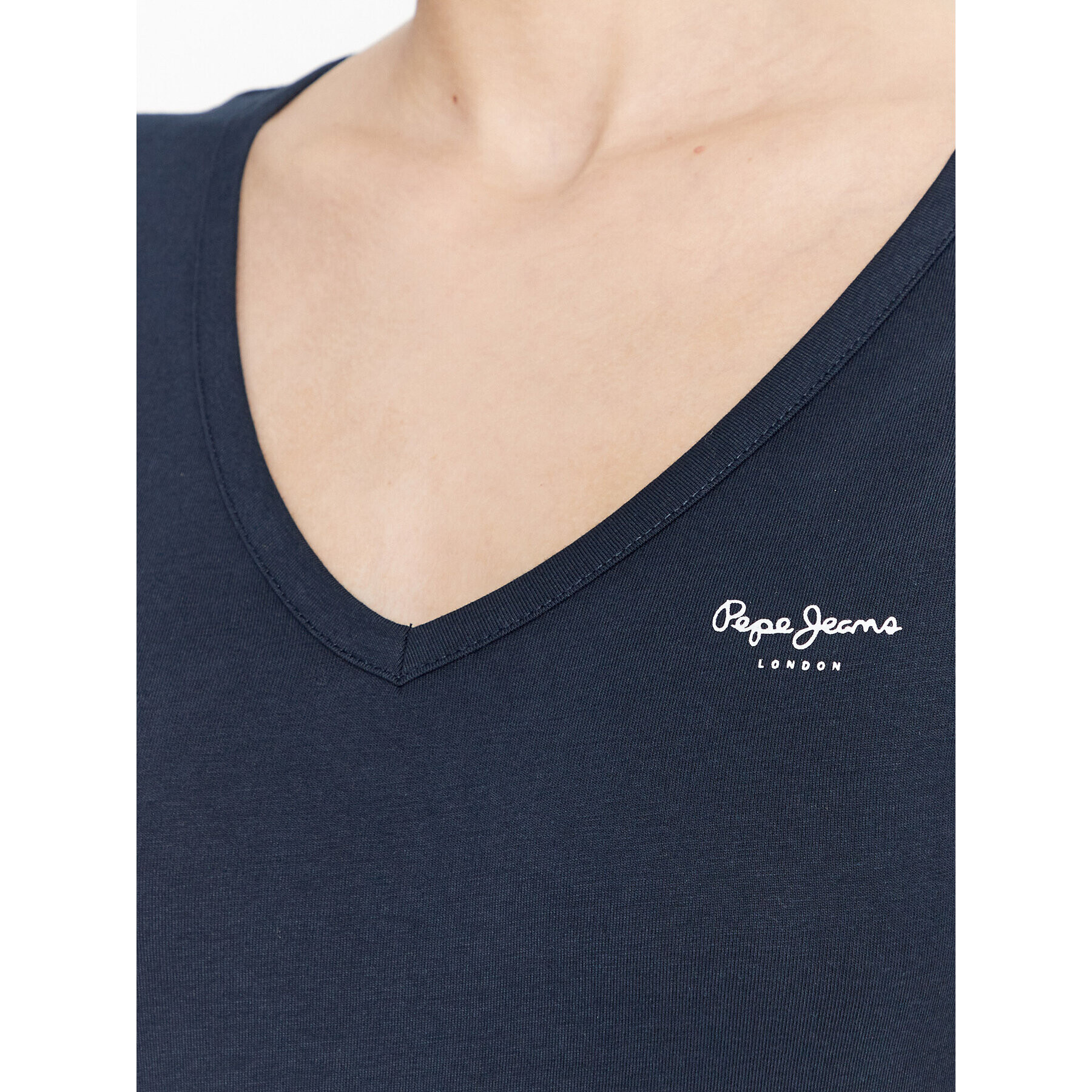 Pepe Jeans T-Shirt Corine PL505305 Tmavomodrá Regular Fit - Pepit.cz