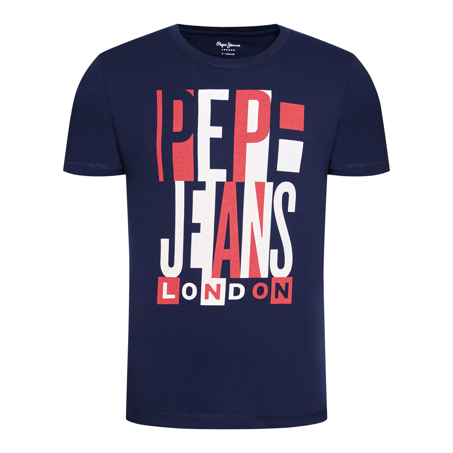 Pepe Jeans T-Shirt Davy PM507739 Tmavomodrá Regular Fit - Pepit.cz