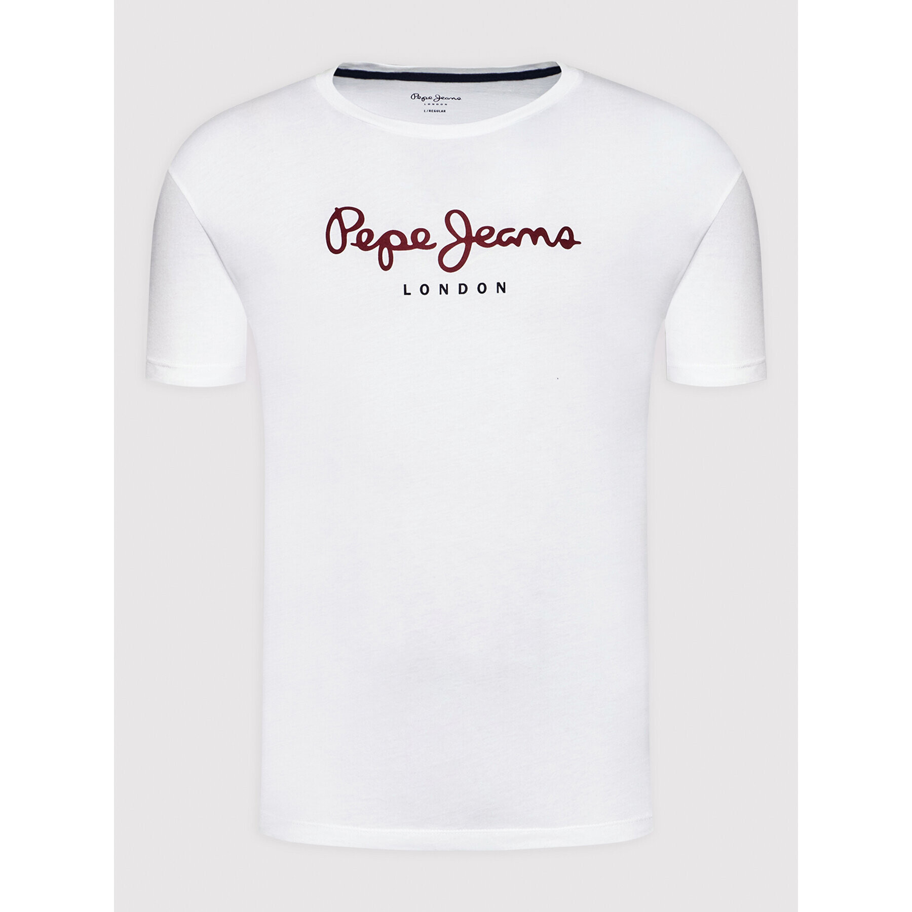 Pepe Jeans T-Shirt Eggo PM508208 Bílá Regular Fit - Pepit.cz