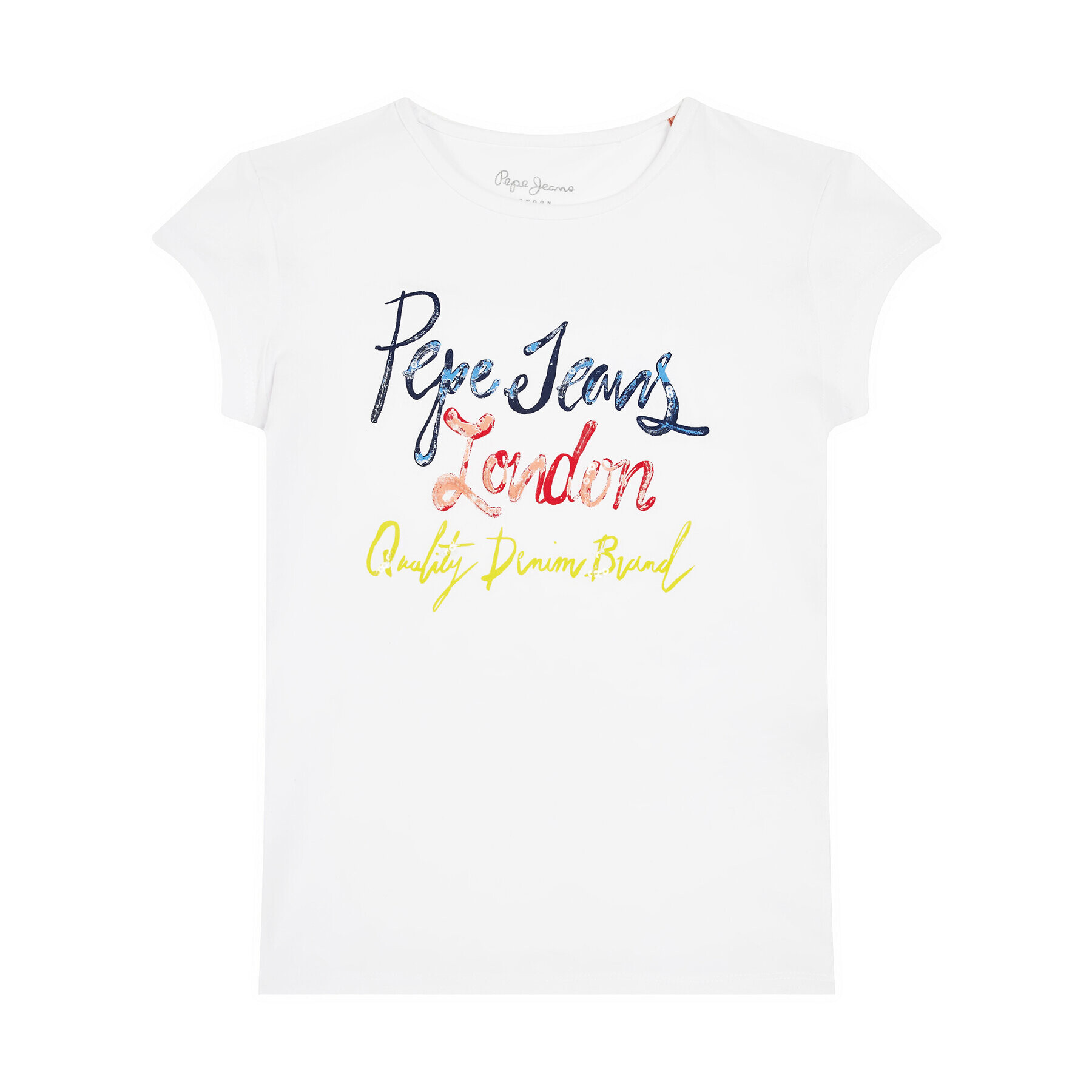 Pepe Jeans T-Shirt Farrah PG502441 Bílá Regular Fit - Pepit.cz