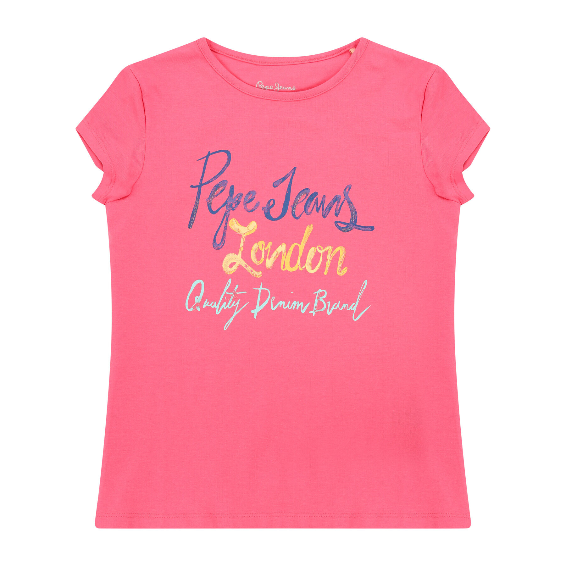 Pepe Jeans T-Shirt Farrah PG502441 Růžová Regular Fit - Pepit.cz