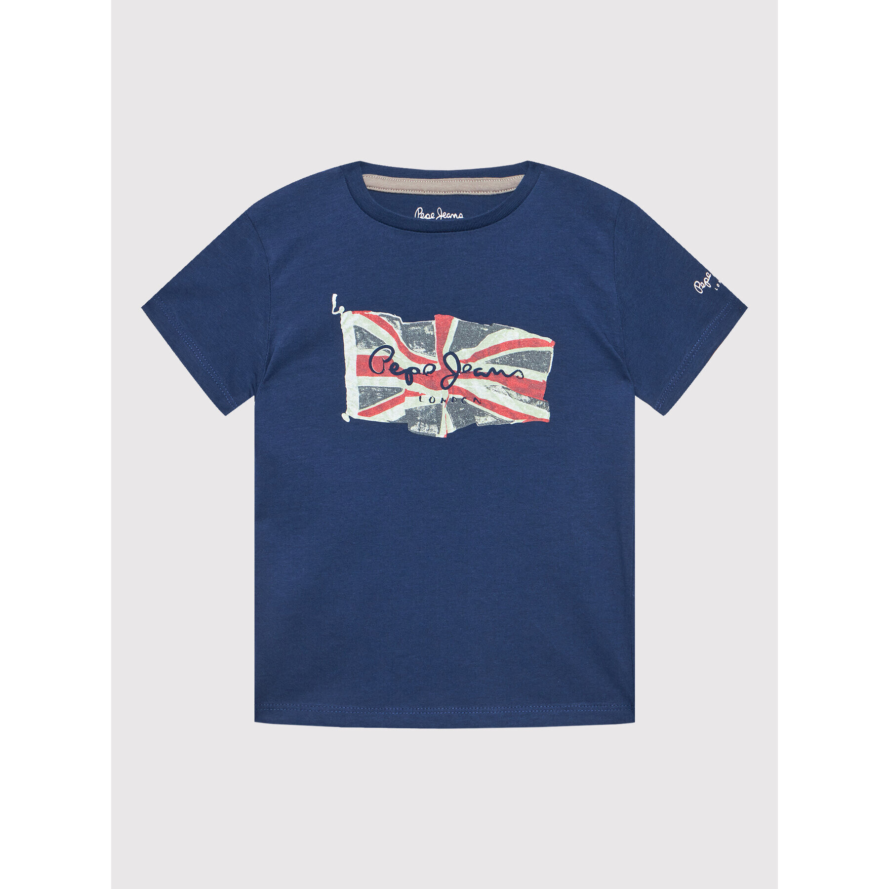 Pepe Jeans T-Shirt Flag Logo PB503170 Tmavomodrá Regular Fit - Pepit.cz