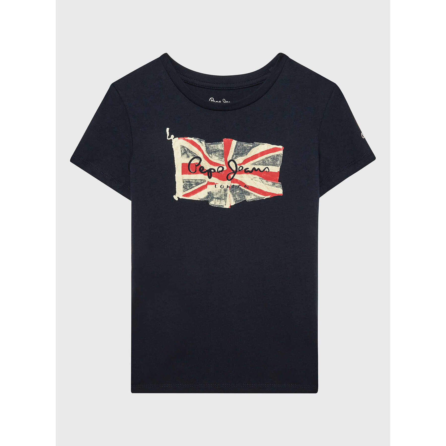 Pepe Jeans T-Shirt Flag Logo PB503492 Tmavomodrá Regular Fit - Pepit.cz