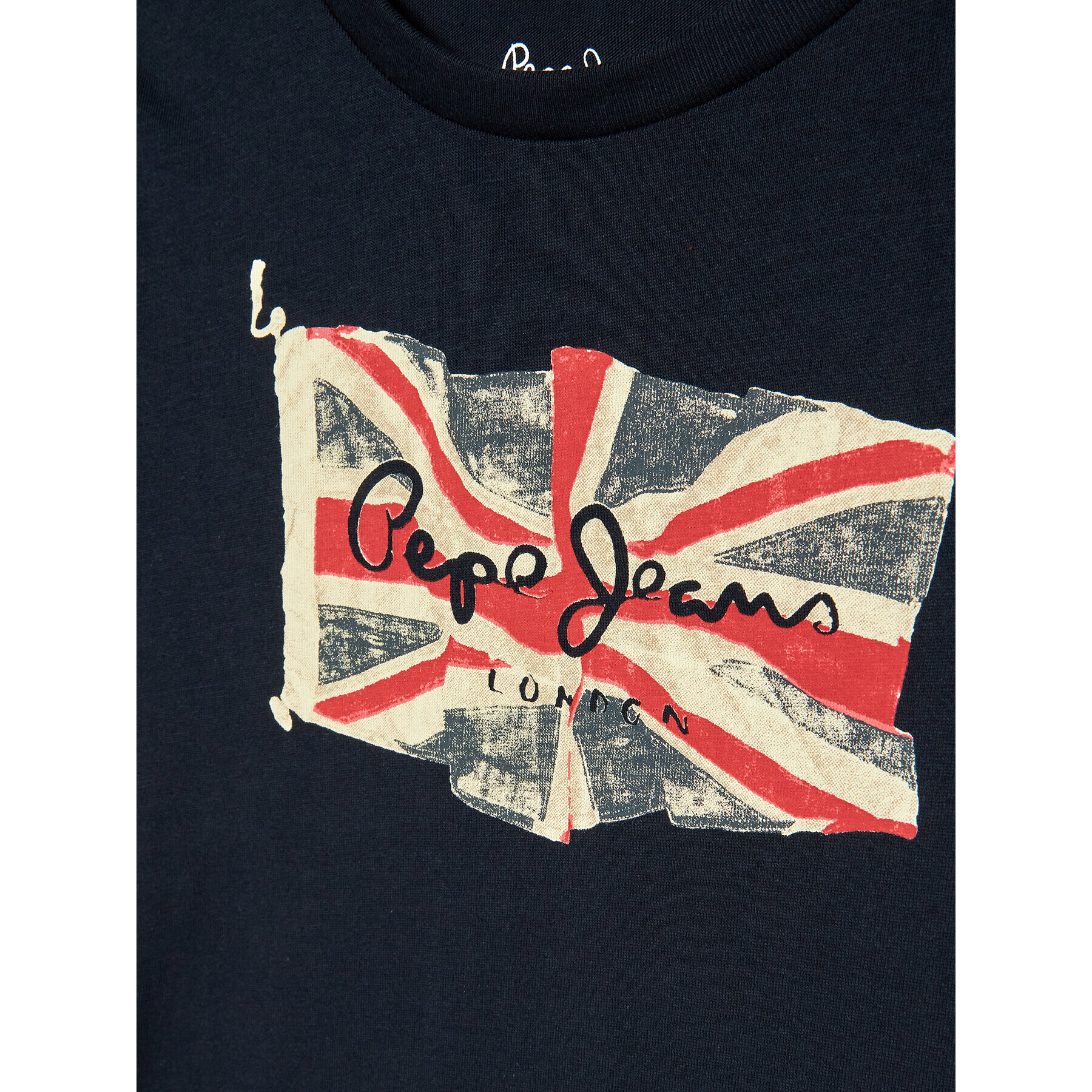 Pepe Jeans T-Shirt Flag Logo PB503492 Tmavomodrá Regular Fit - Pepit.cz