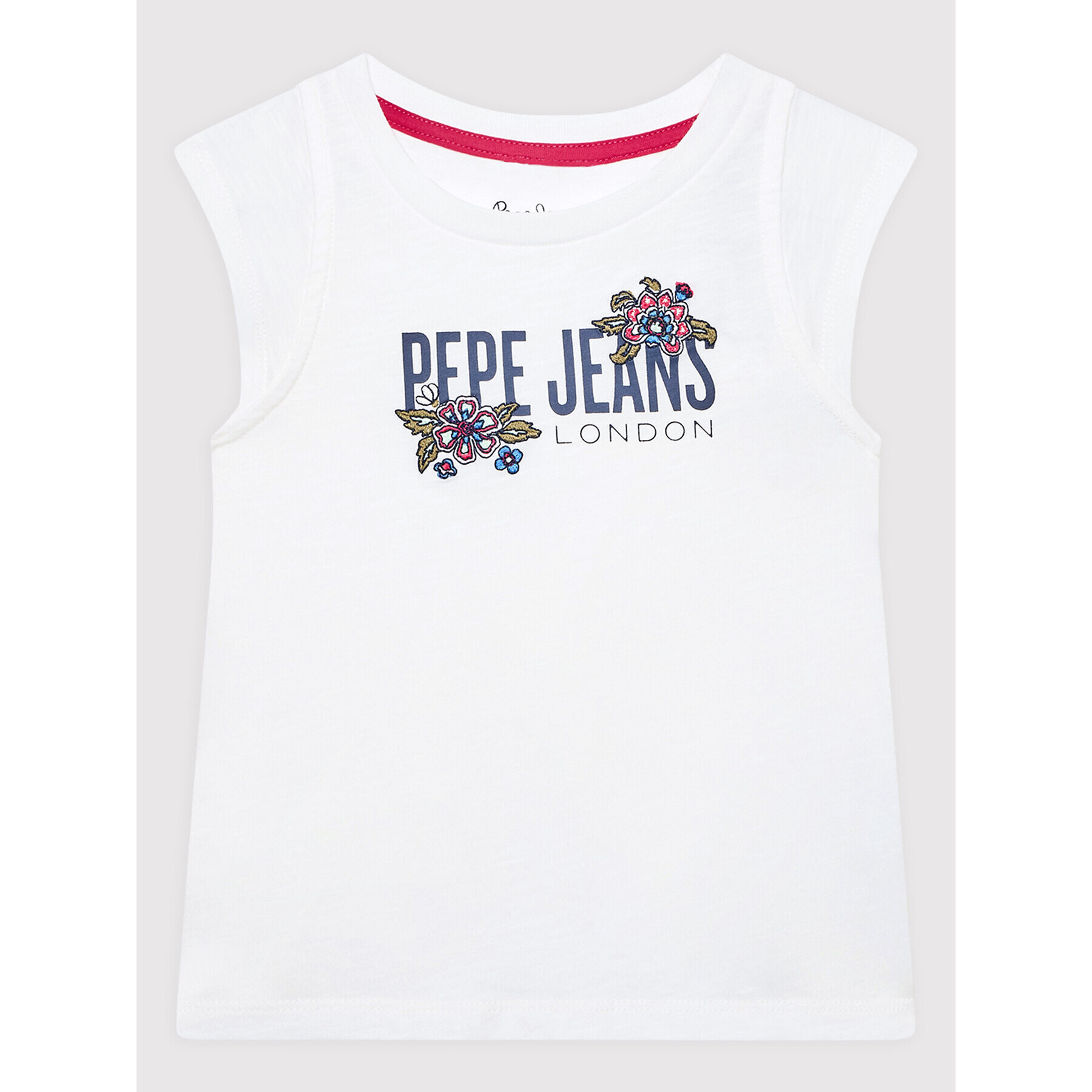 Pepe Jeans T-Shirt Halija PG502837 Bílá Regular Fit - Pepit.cz