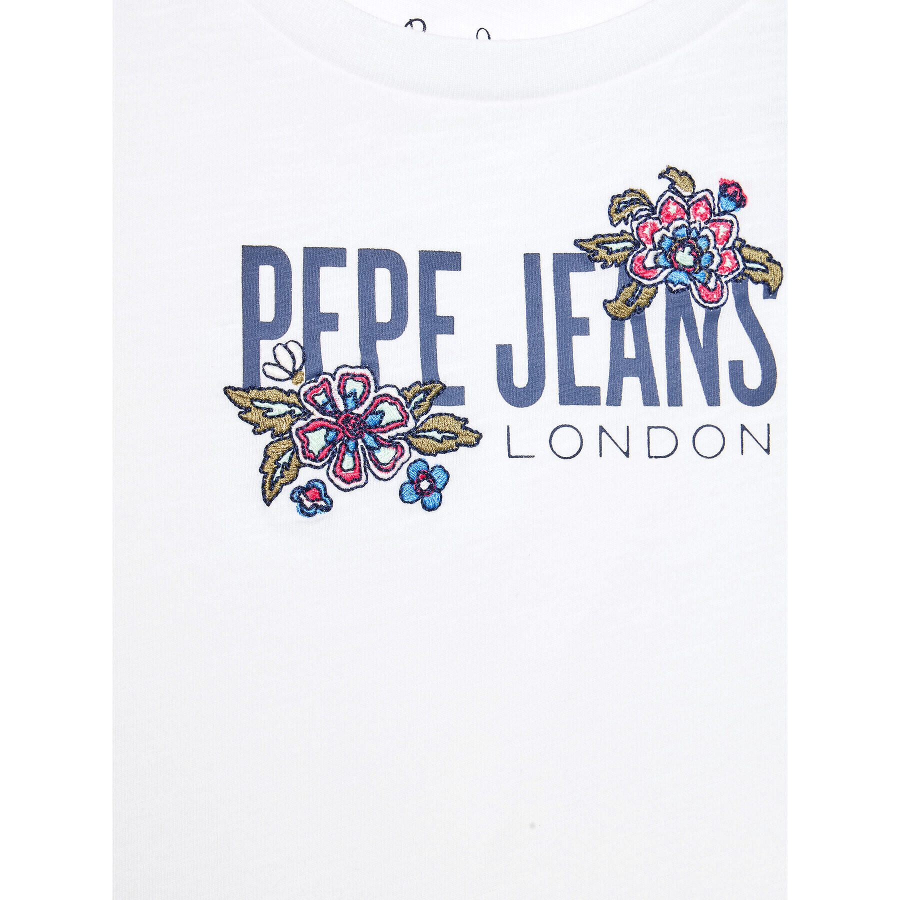 Pepe Jeans T-Shirt Halija PG502837 Bílá Regular Fit - Pepit.cz