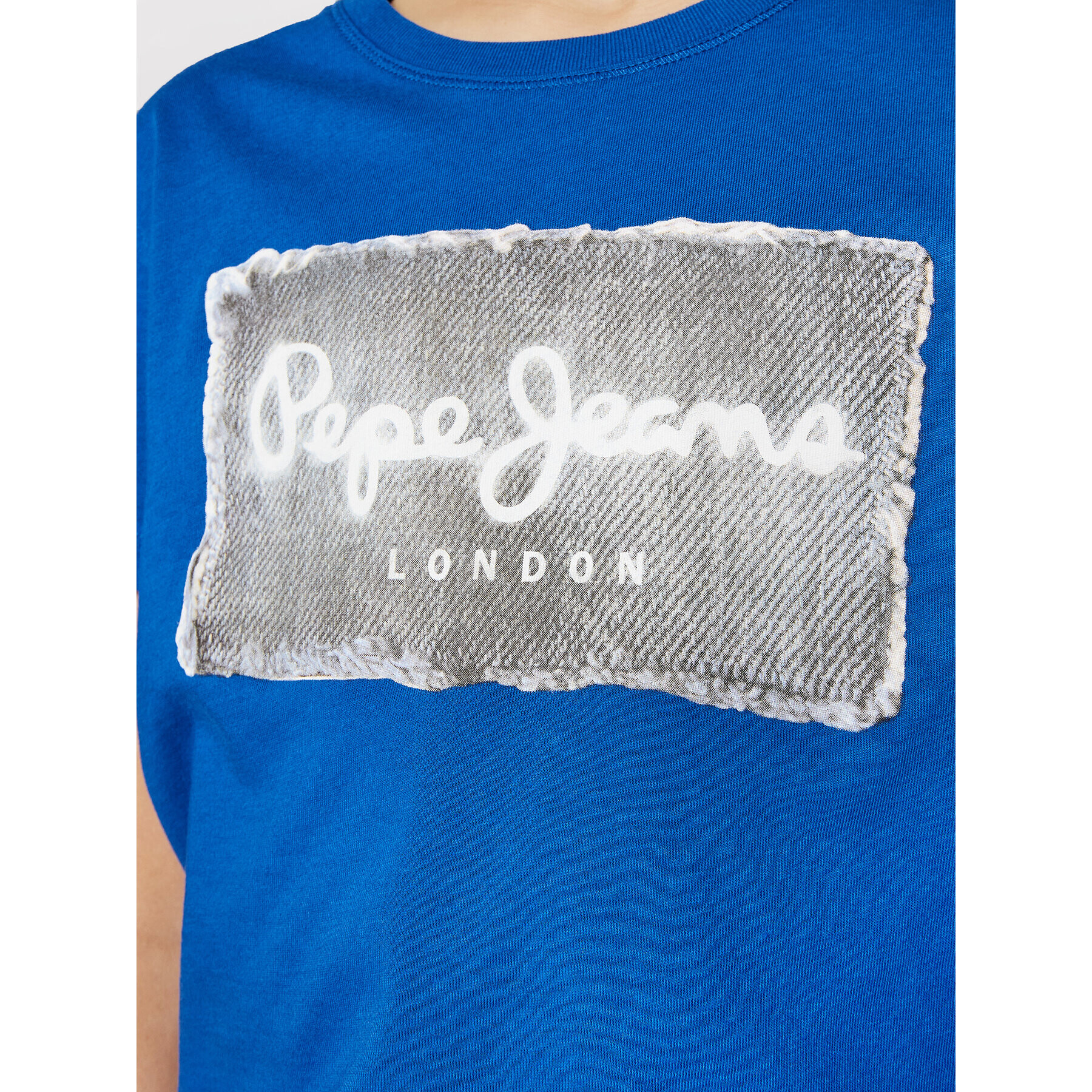 Pepe Jeans T-Shirt Jacob PB503145 Modrá Regular Fit - Pepit.cz