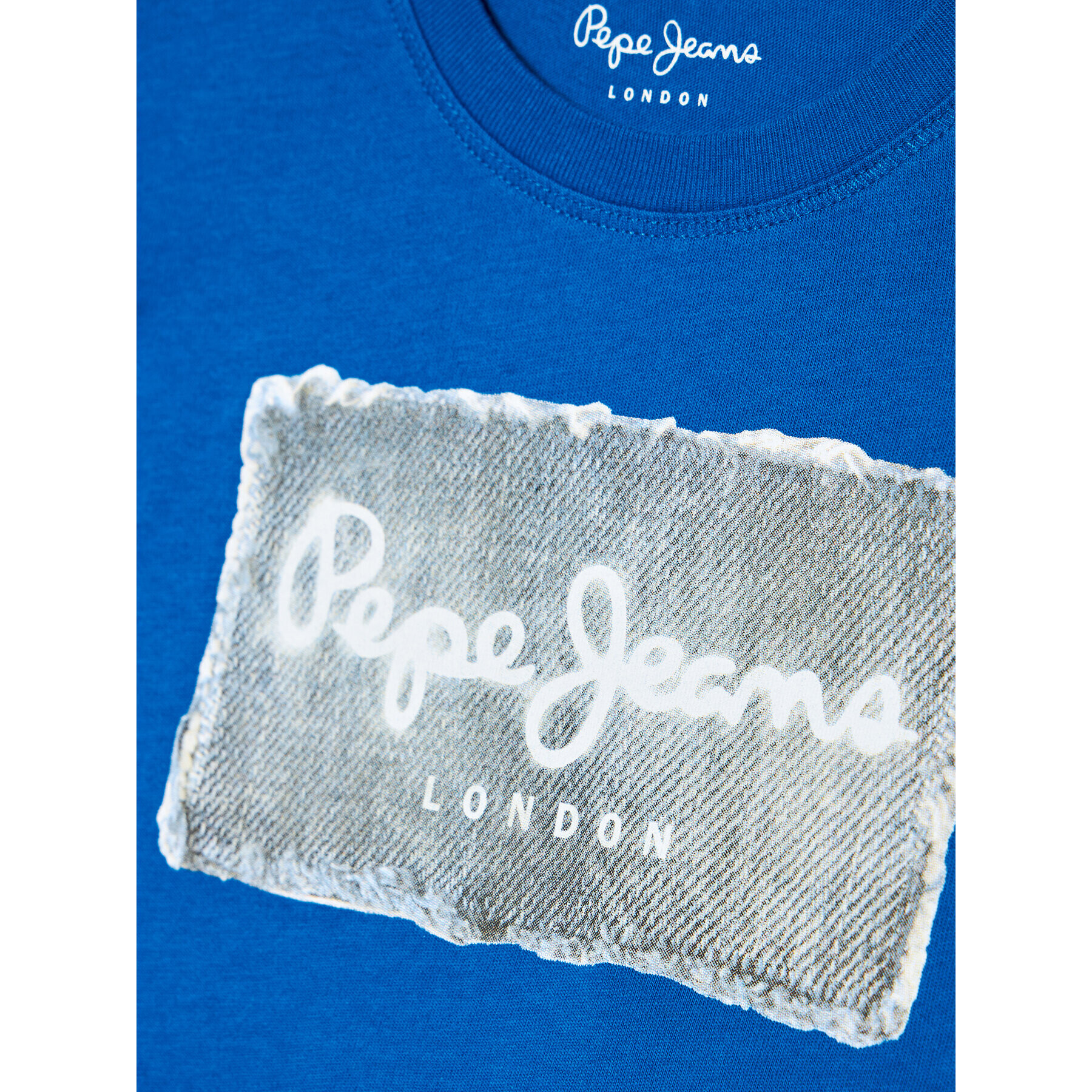 Pepe Jeans T-Shirt Jacob PB503145 Modrá Regular Fit - Pepit.cz