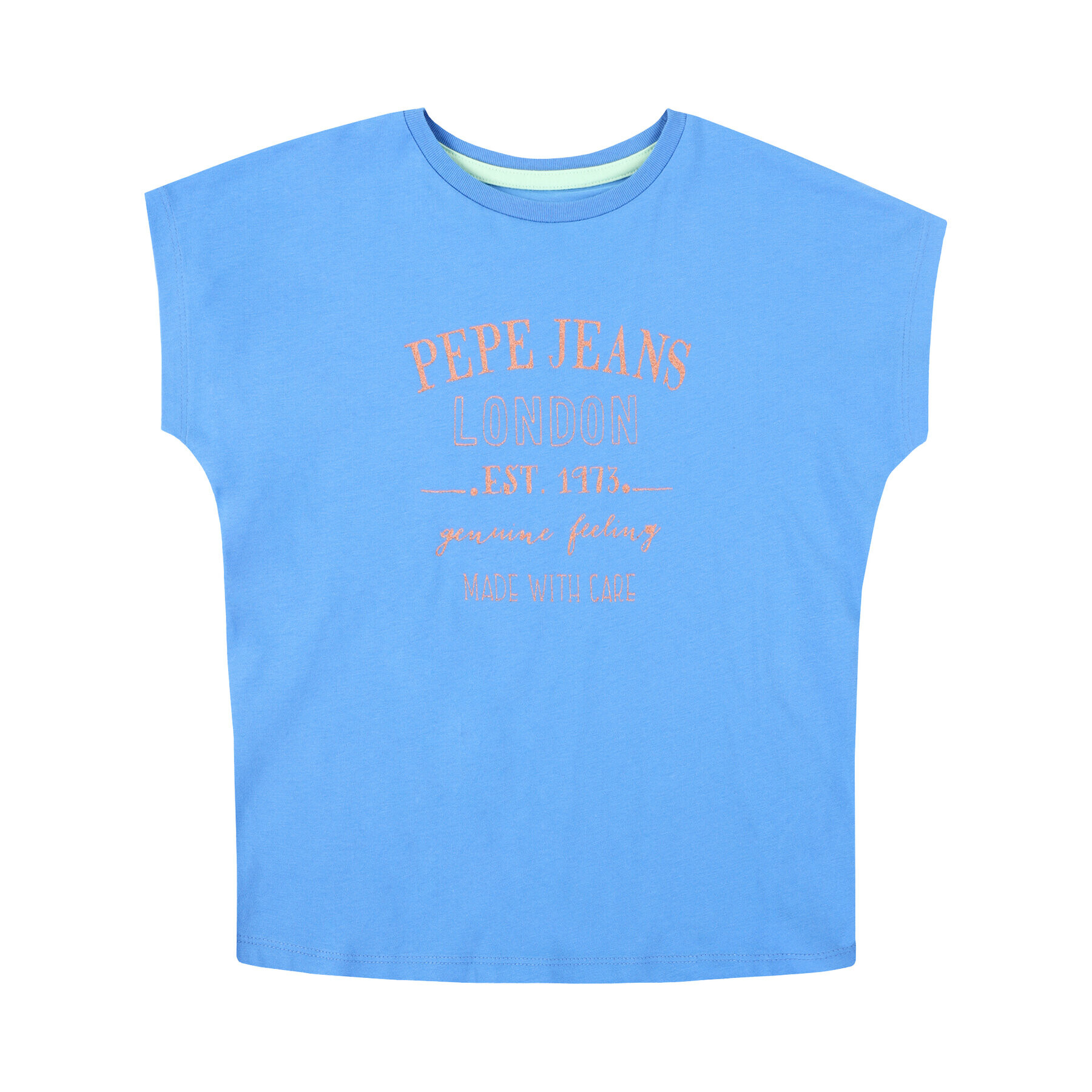 Pepe Jeans T-Shirt Jasmine PG502492 Modrá Regular Fit - Pepit.cz