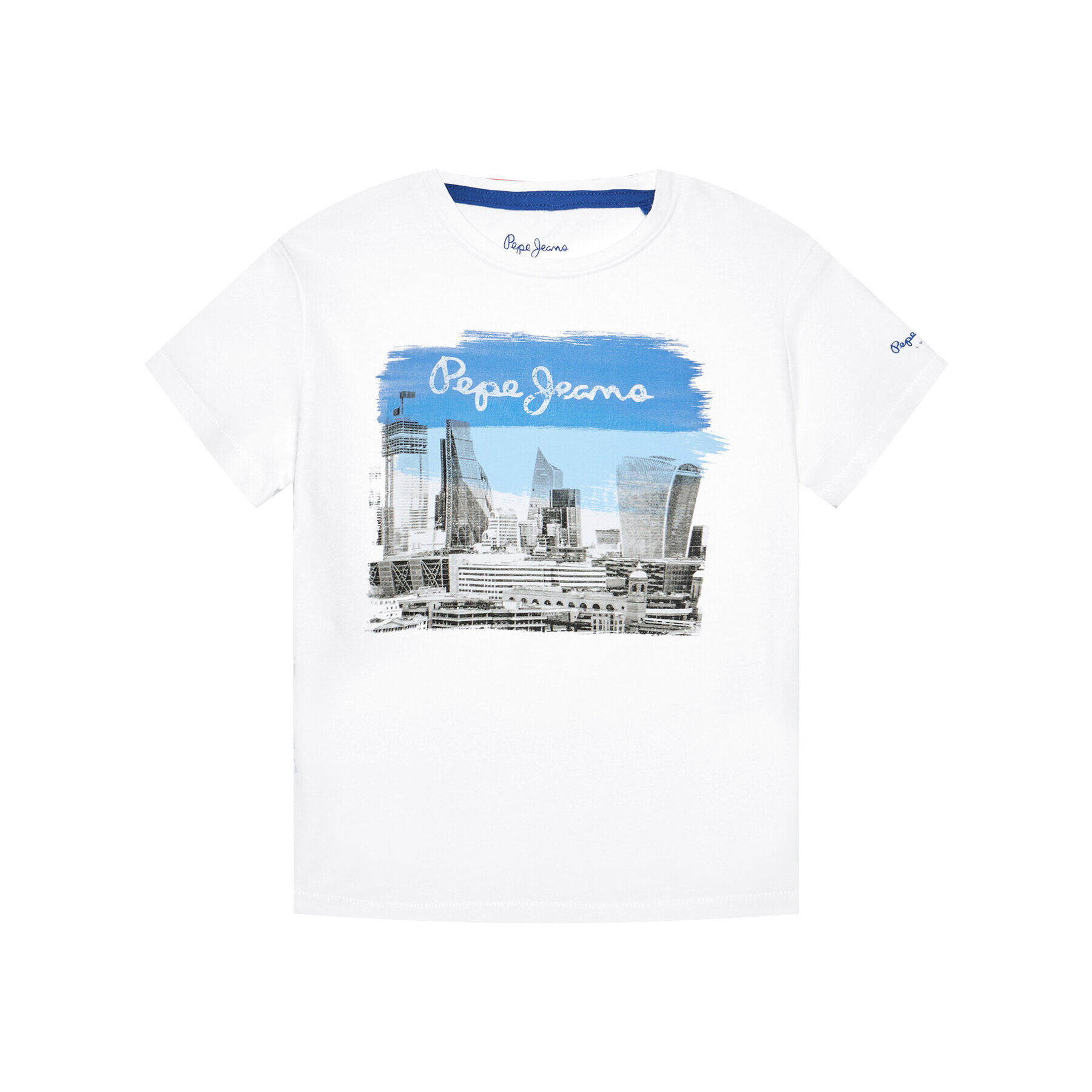 Pepe Jeans T-Shirt Joel PB503147 Bílá Regular Fit - Pepit.cz