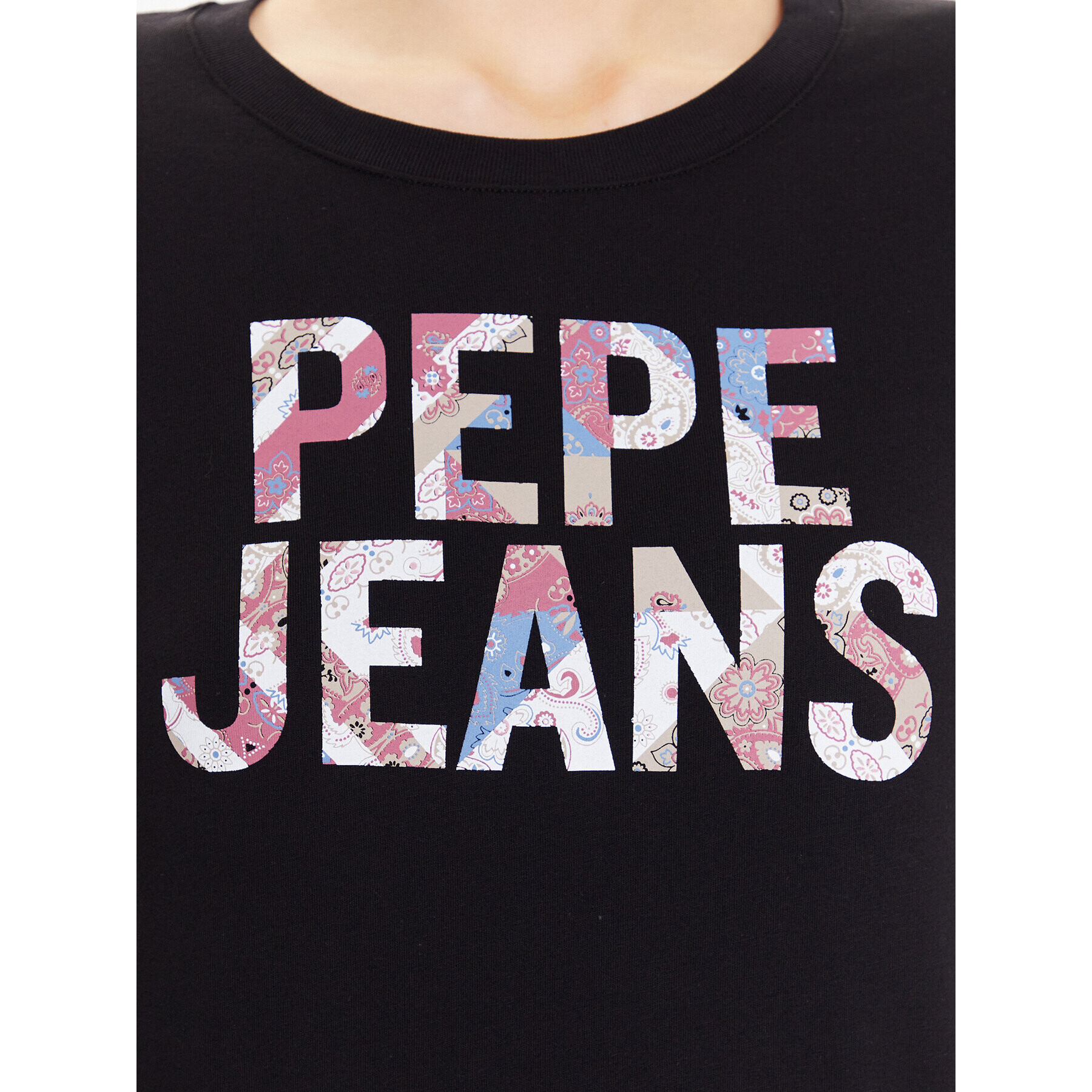 Pepe Jeans T-Shirt Luna PL505394 Černá Regular Fit - Pepit.cz