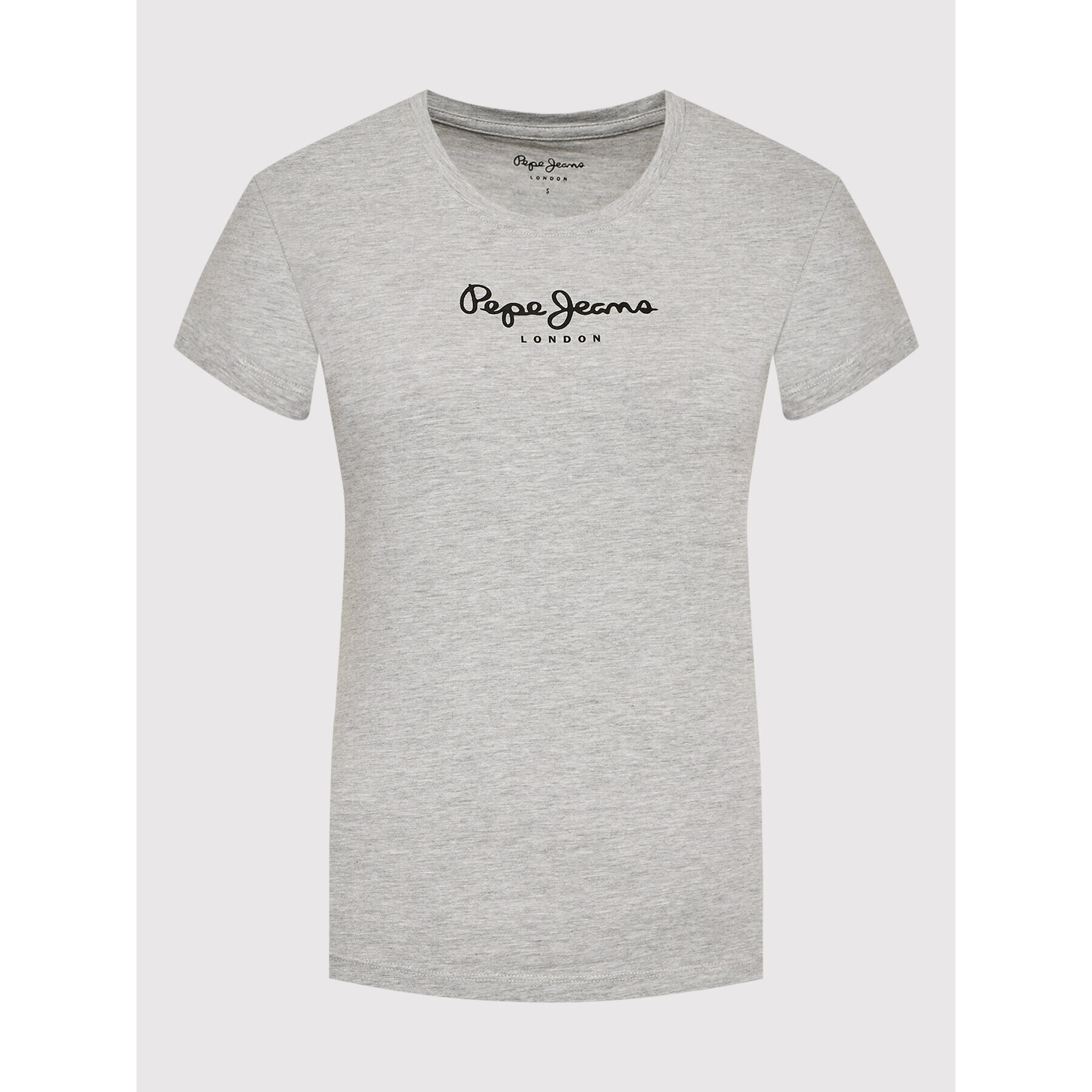 Pepe Jeans T-Shirt New Virgina PL505202 Šedá Slim Fit - Pepit.cz