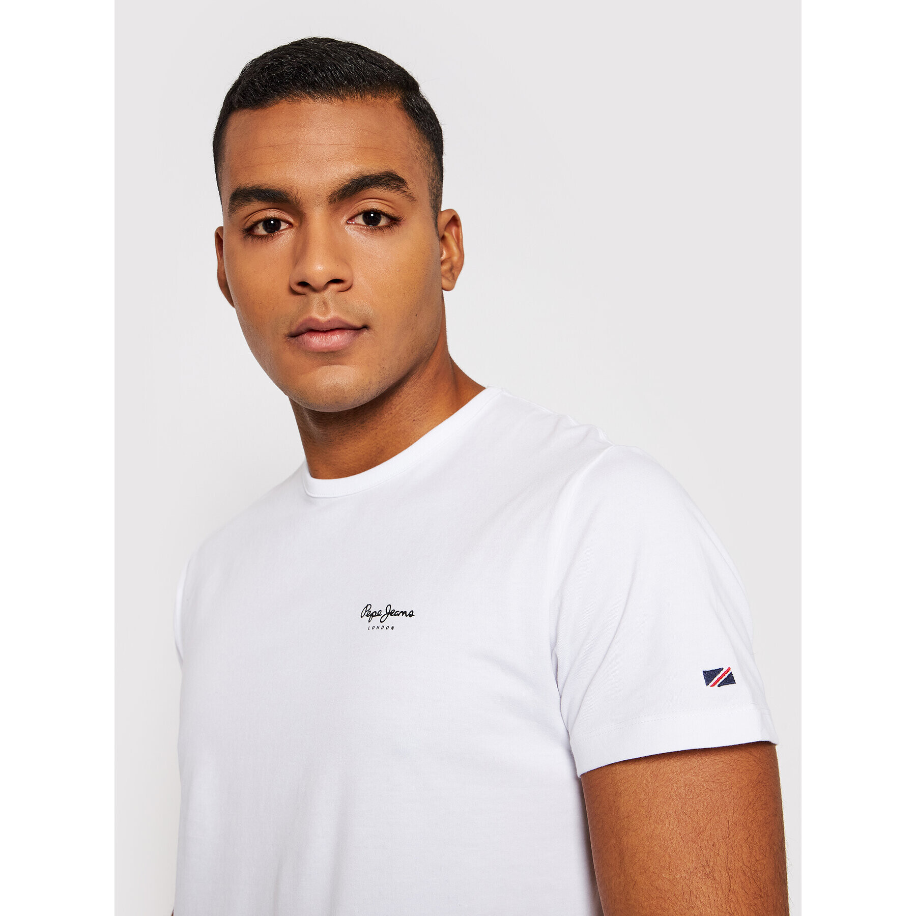 Pepe Jeans T-Shirt Original Basic 3 N PM508212 Bílá Slim Fit - Pepit.cz