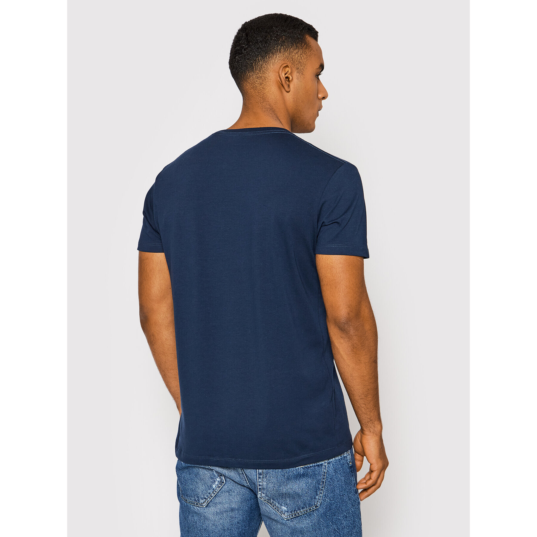 Pepe Jeans T-Shirt Original PM508210 Tmavomodrá Slim Fit - Pepit.cz