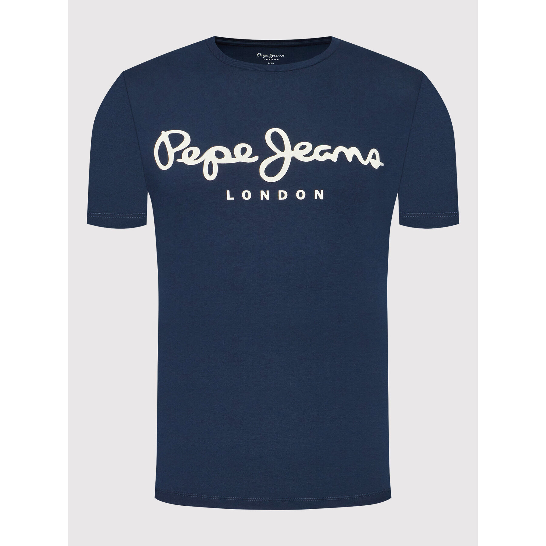 Pepe Jeans T-Shirt Original PM508210 Tmavomodrá Slim Fit - Pepit.cz