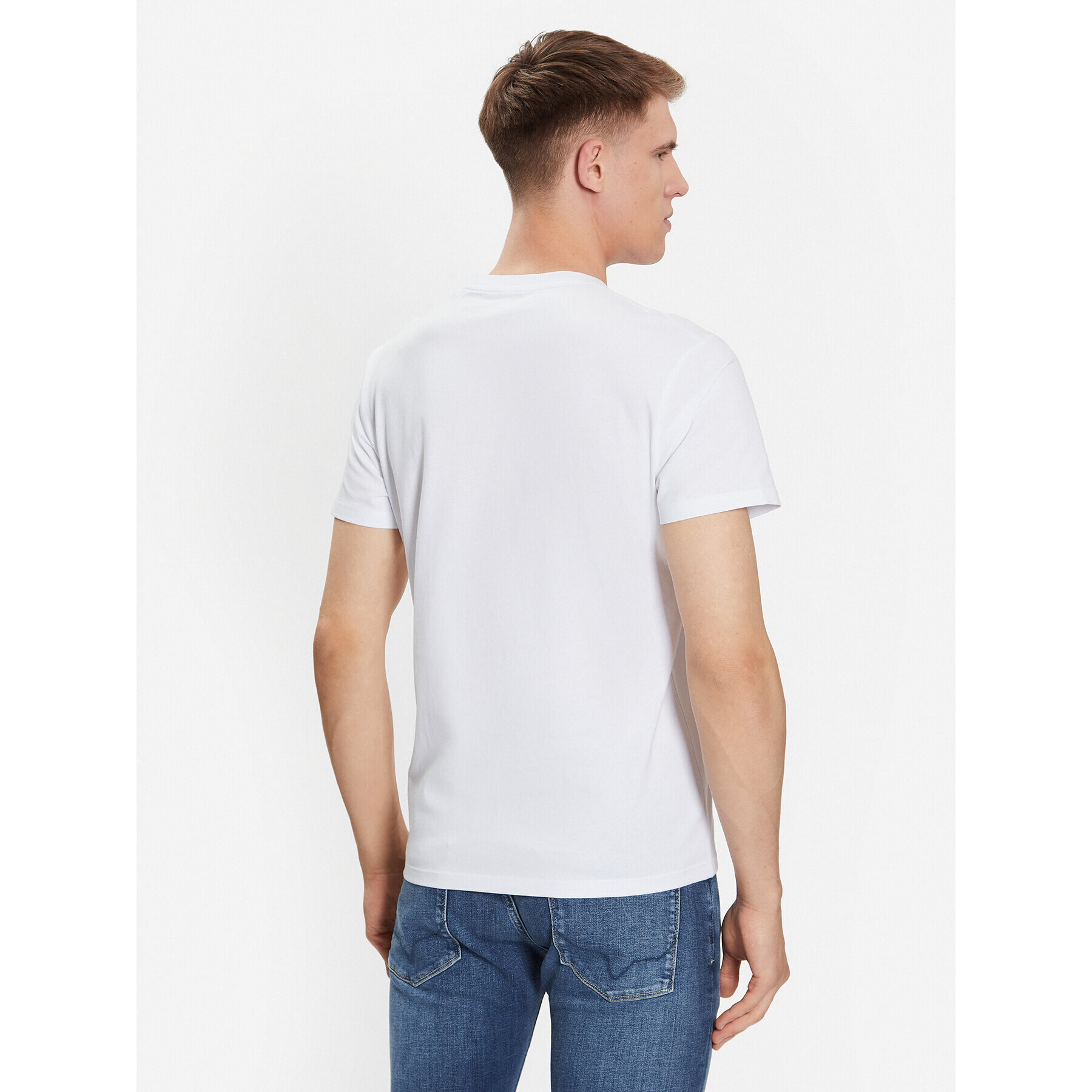 Pepe Jeans T-Shirt Ovingdean PM508946 Bílá Regular Fit - Pepit.cz