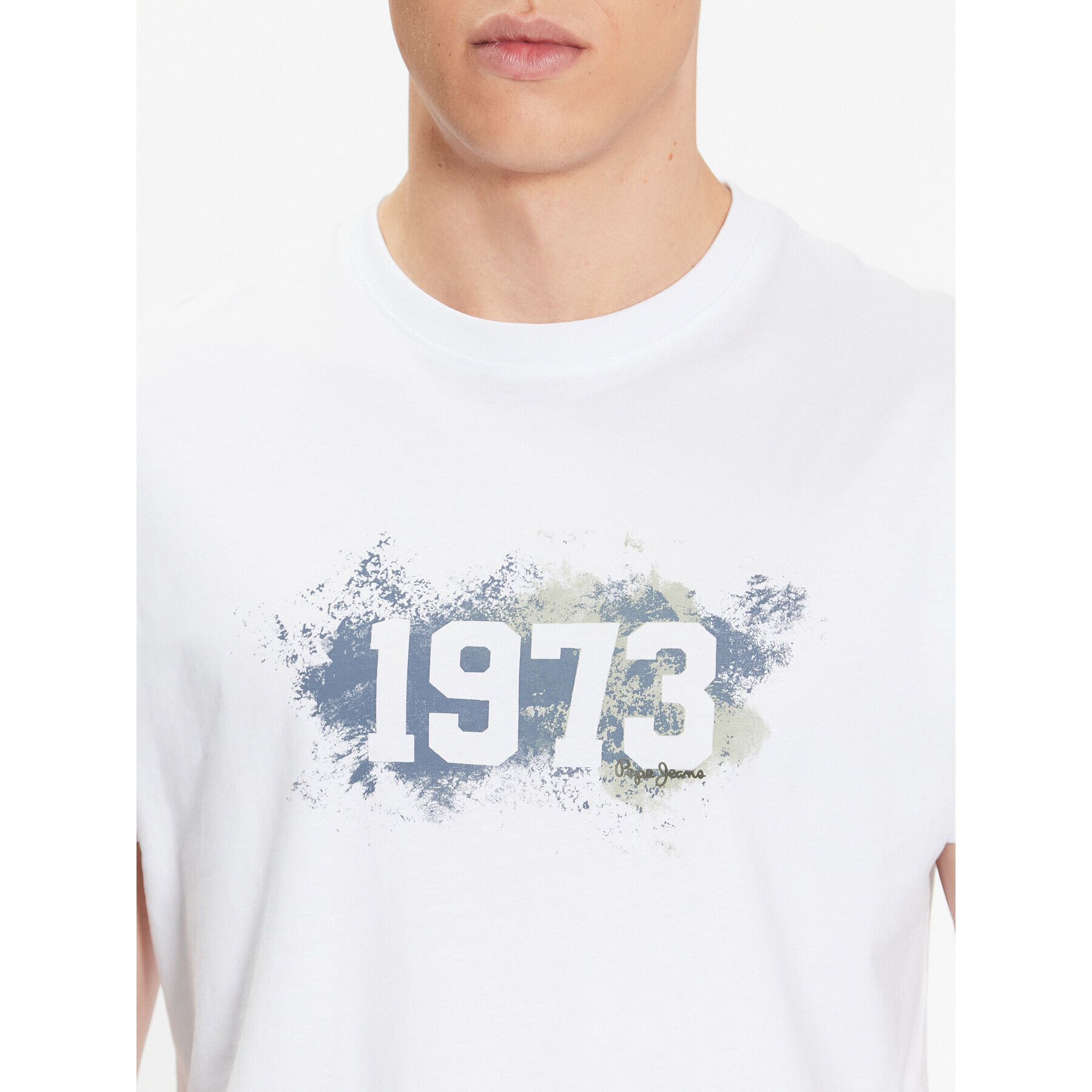 Pepe Jeans T-Shirt Ovingdean PM508946 Bílá Regular Fit - Pepit.cz