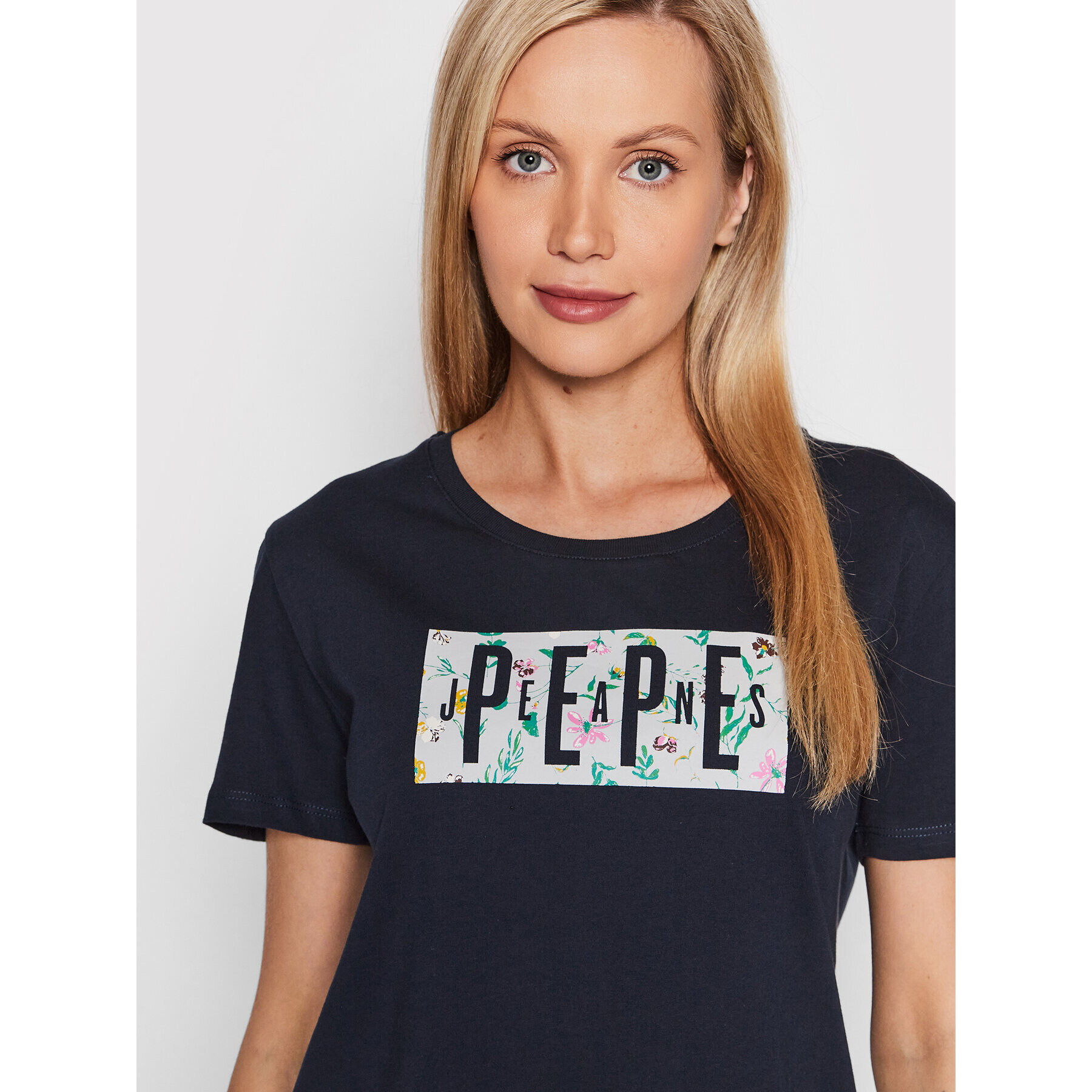 Pepe Jeans T-Shirt Patsy PL505218 Tmavomodrá Regular Fit - Pepit.cz