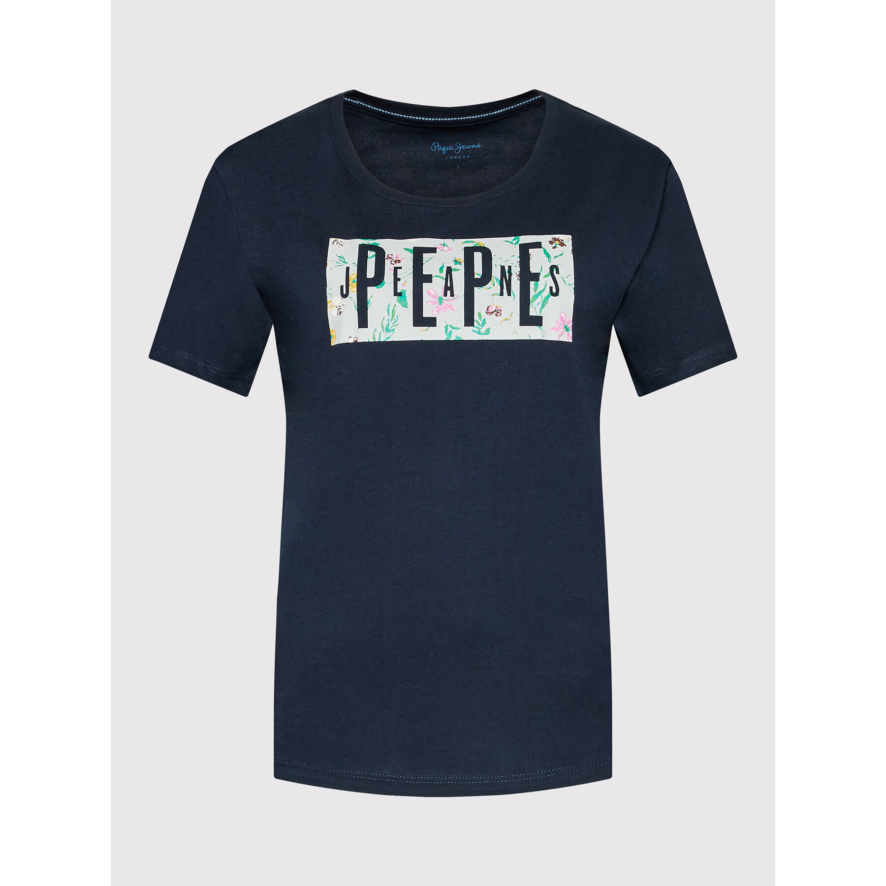 Pepe Jeans T-Shirt Patsy PL505218 Tmavomodrá Regular Fit - Pepit.cz