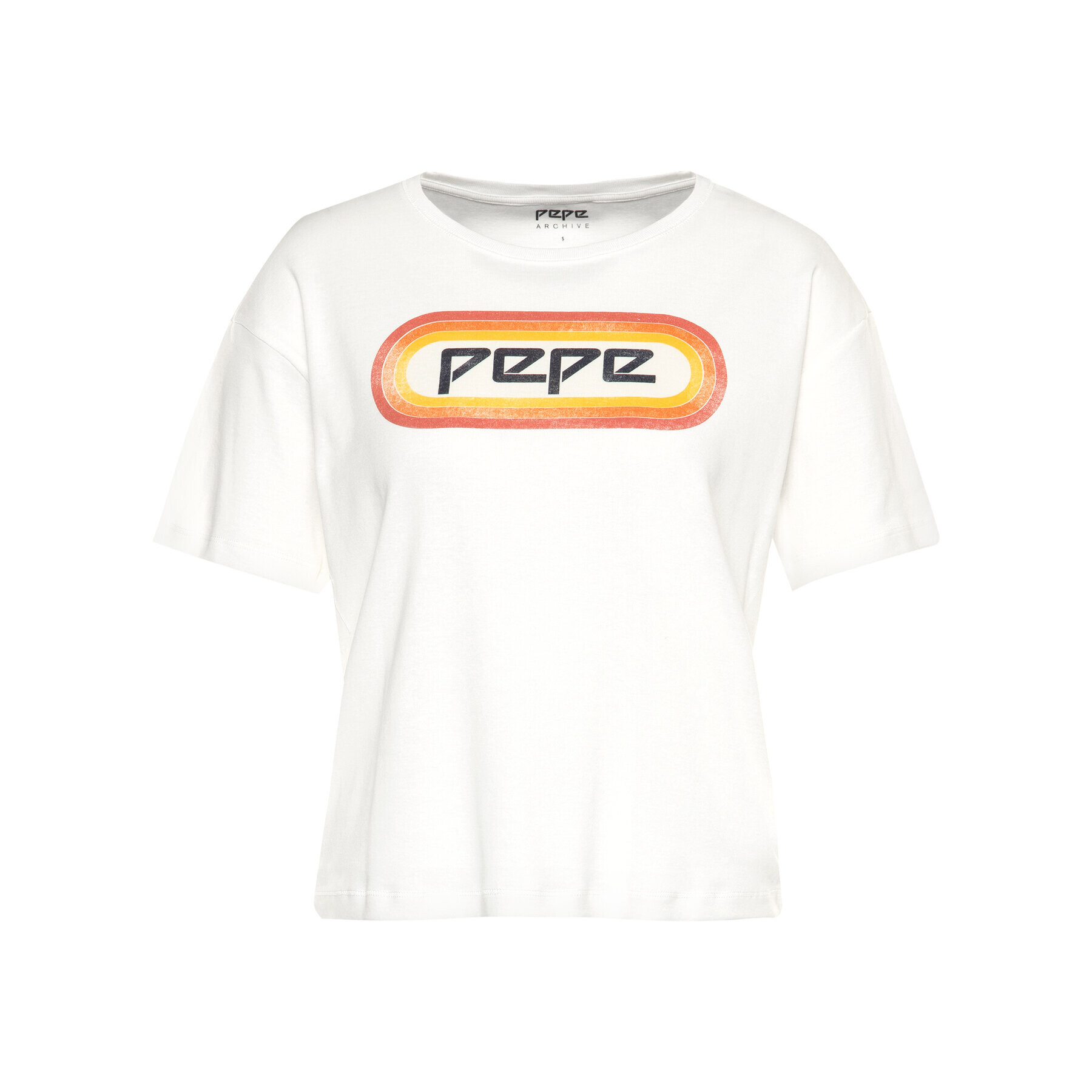 Pepe Jeans T-Shirt Paula PL504476 Bílá Regular Fit - Pepit.cz