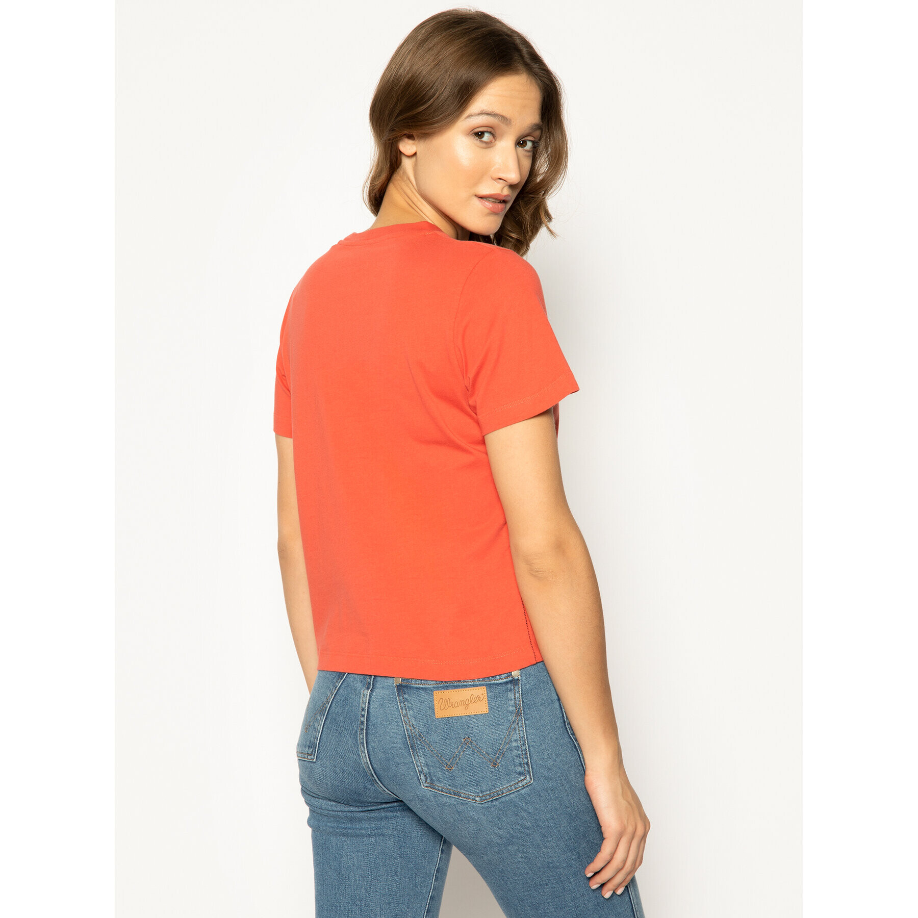 Pepe Jeans T-Shirt Pearl PL504479 Oranžová Regular Fit - Pepit.cz