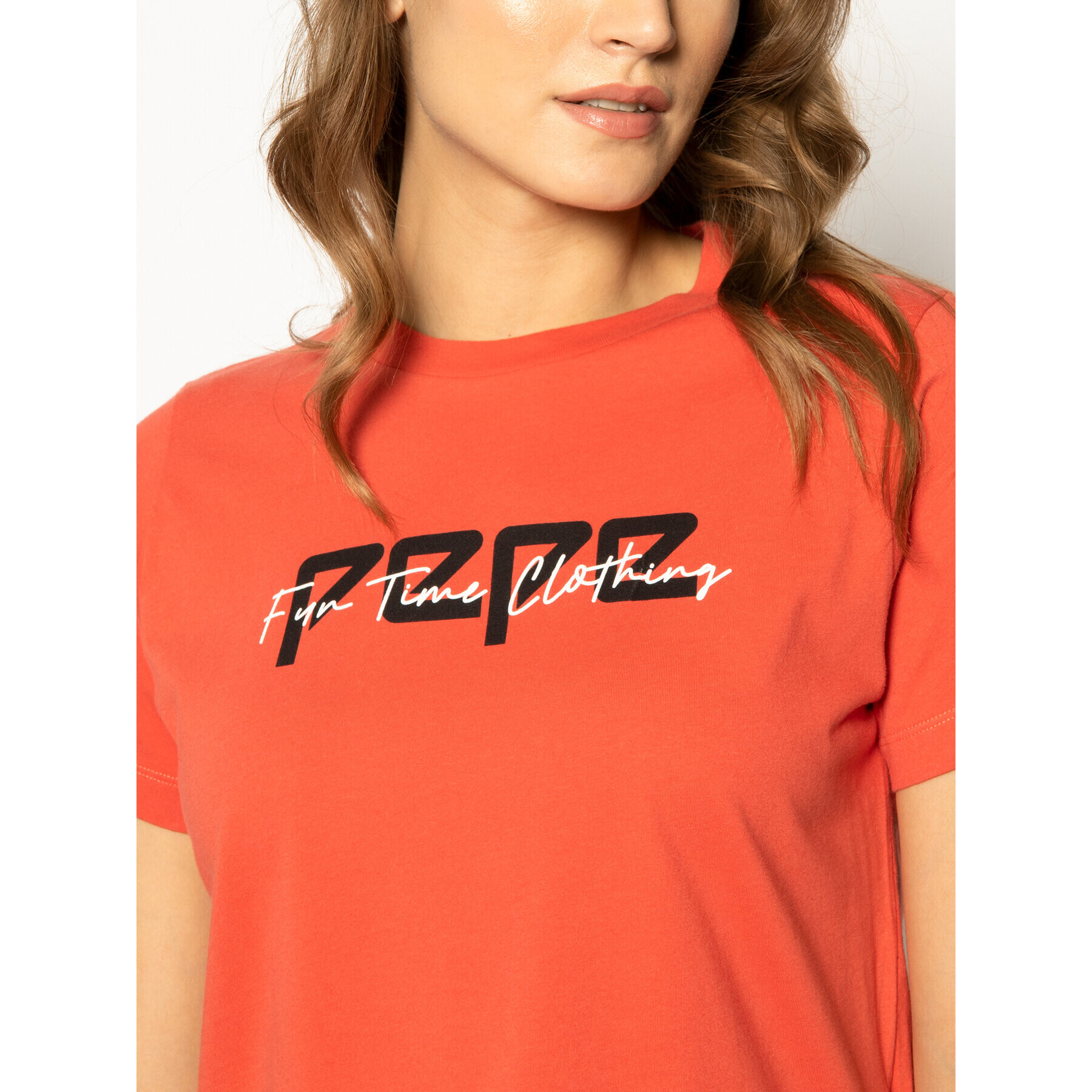 Pepe Jeans T-Shirt Pearl PL504479 Oranžová Regular Fit - Pepit.cz