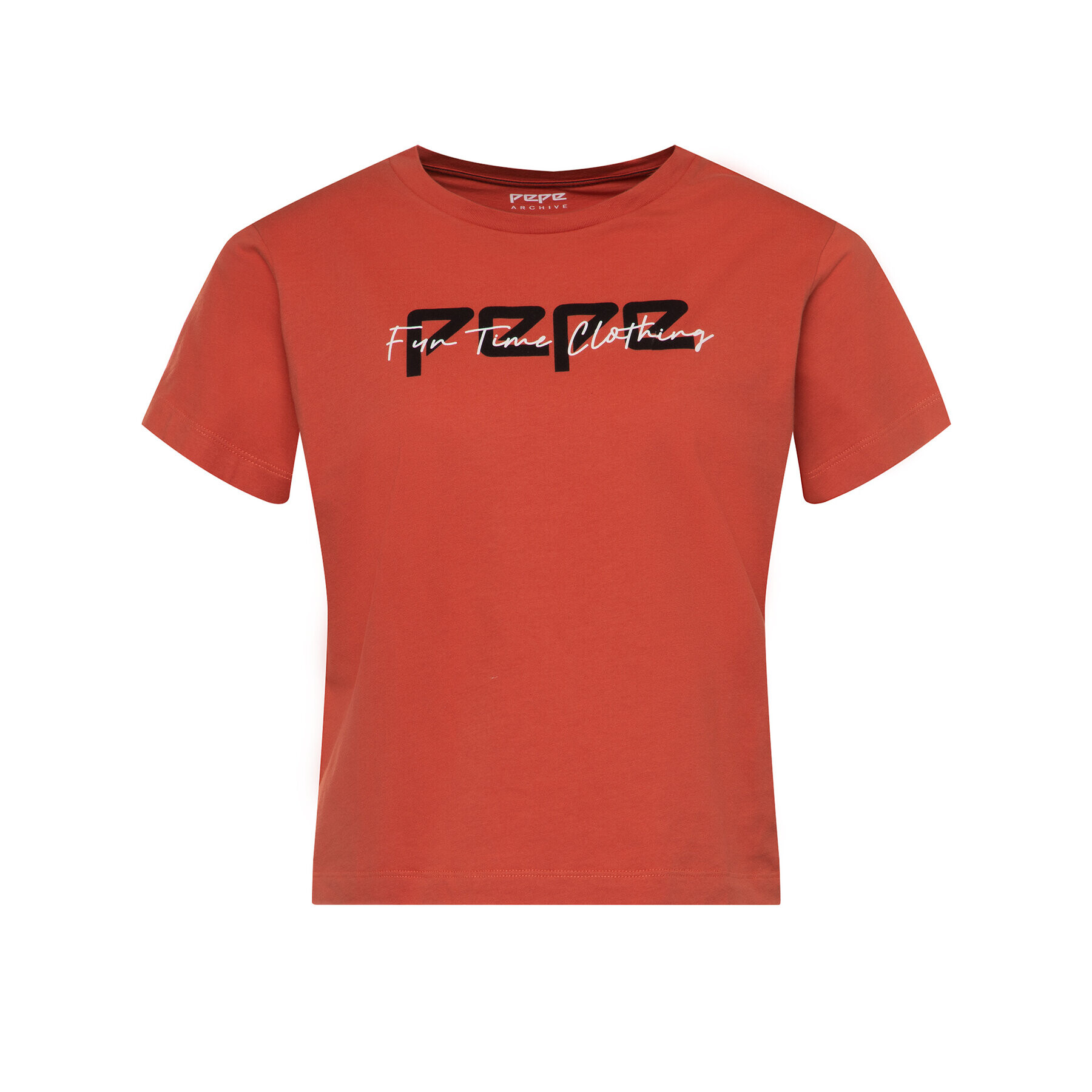 Pepe Jeans T-Shirt Pearl PL504479 Oranžová Regular Fit - Pepit.cz