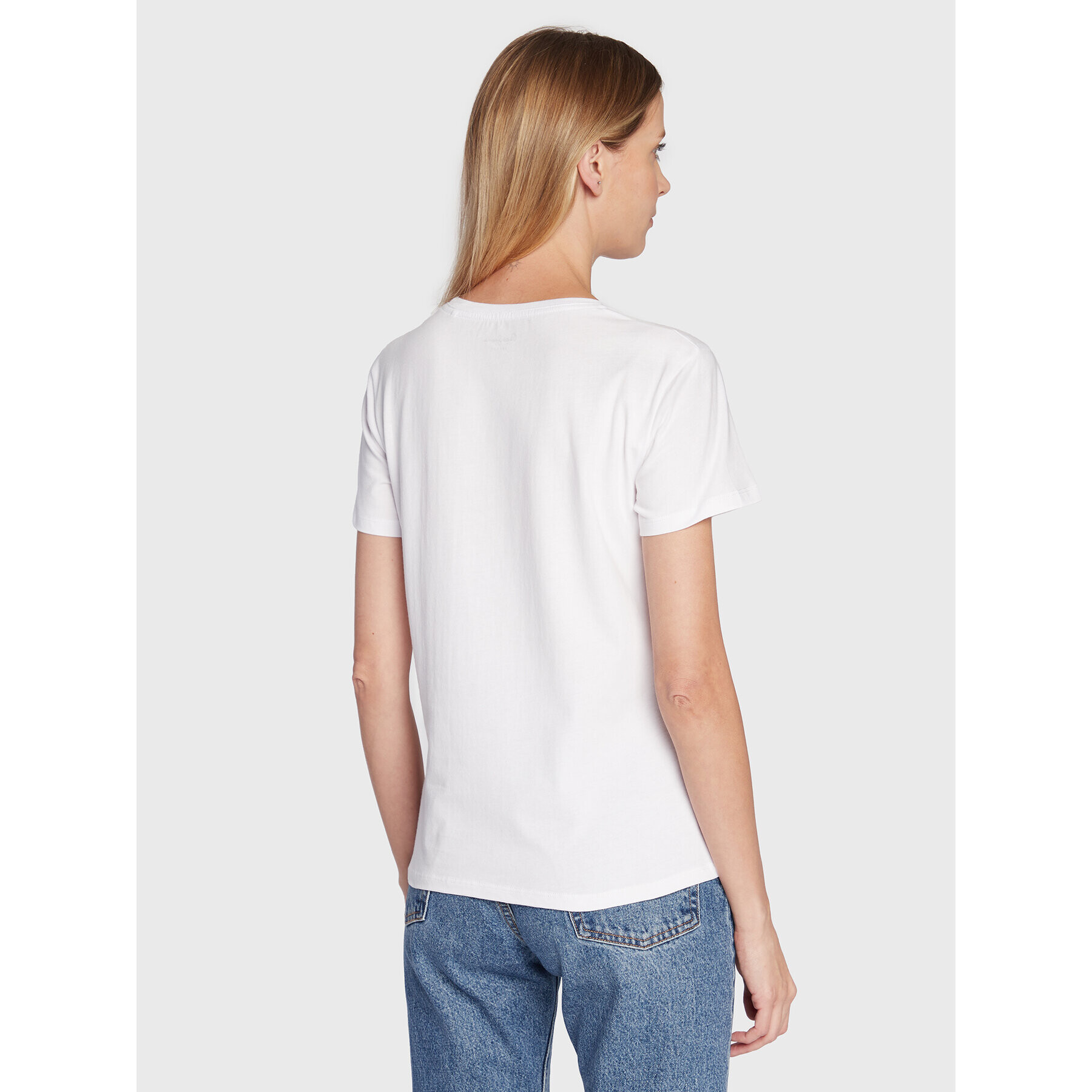 Pepe Jeans T-Shirt Pearl PL505222 Bílá Regular Fit - Pepit.cz