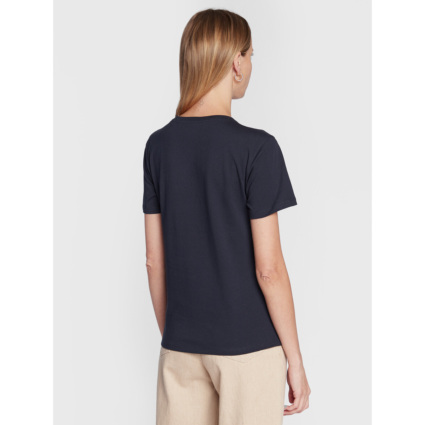 Pepe Jeans T-Shirt Pearl PL505222 Tmavomodrá Regular Fit - Pepit.cz