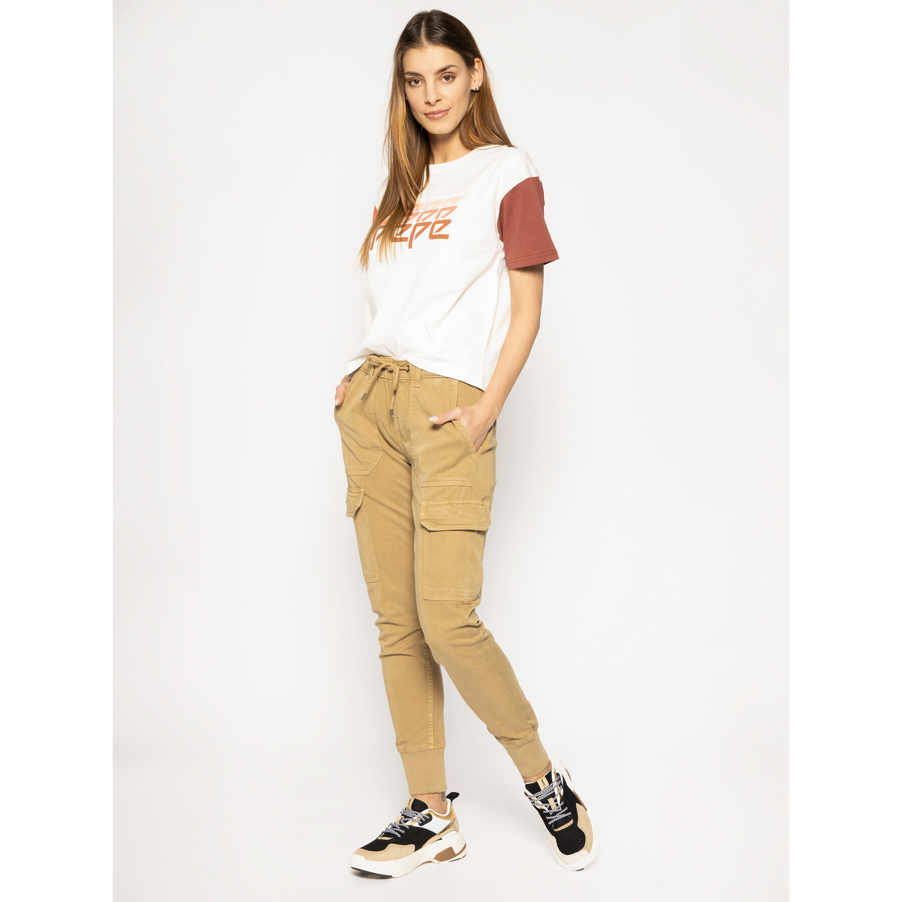 Pepe Jeans T-Shirt Penelope PL504480 Bílá Regular Fit - Pepit.cz