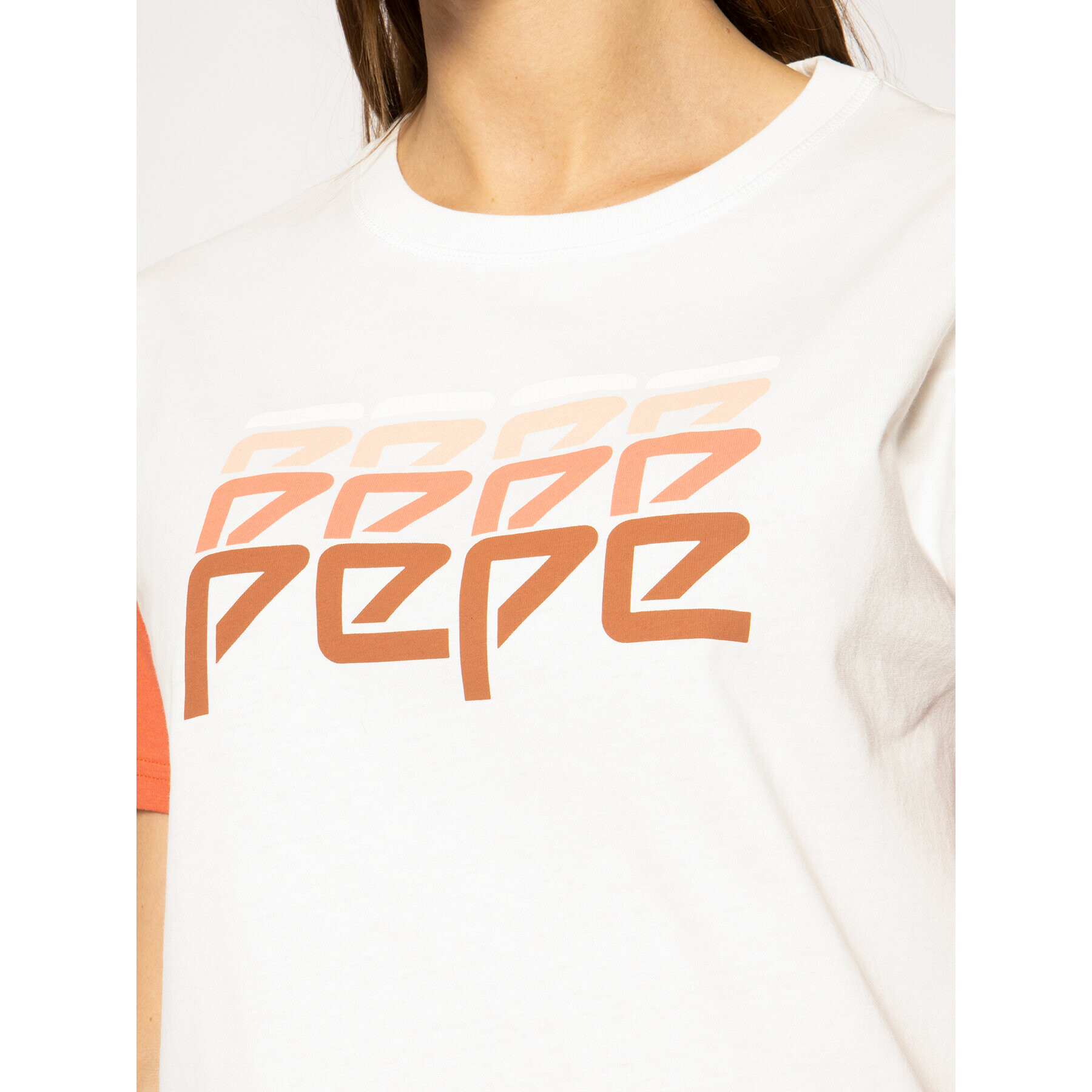 Pepe Jeans T-Shirt Penelope PL504480 Bílá Regular Fit - Pepit.cz