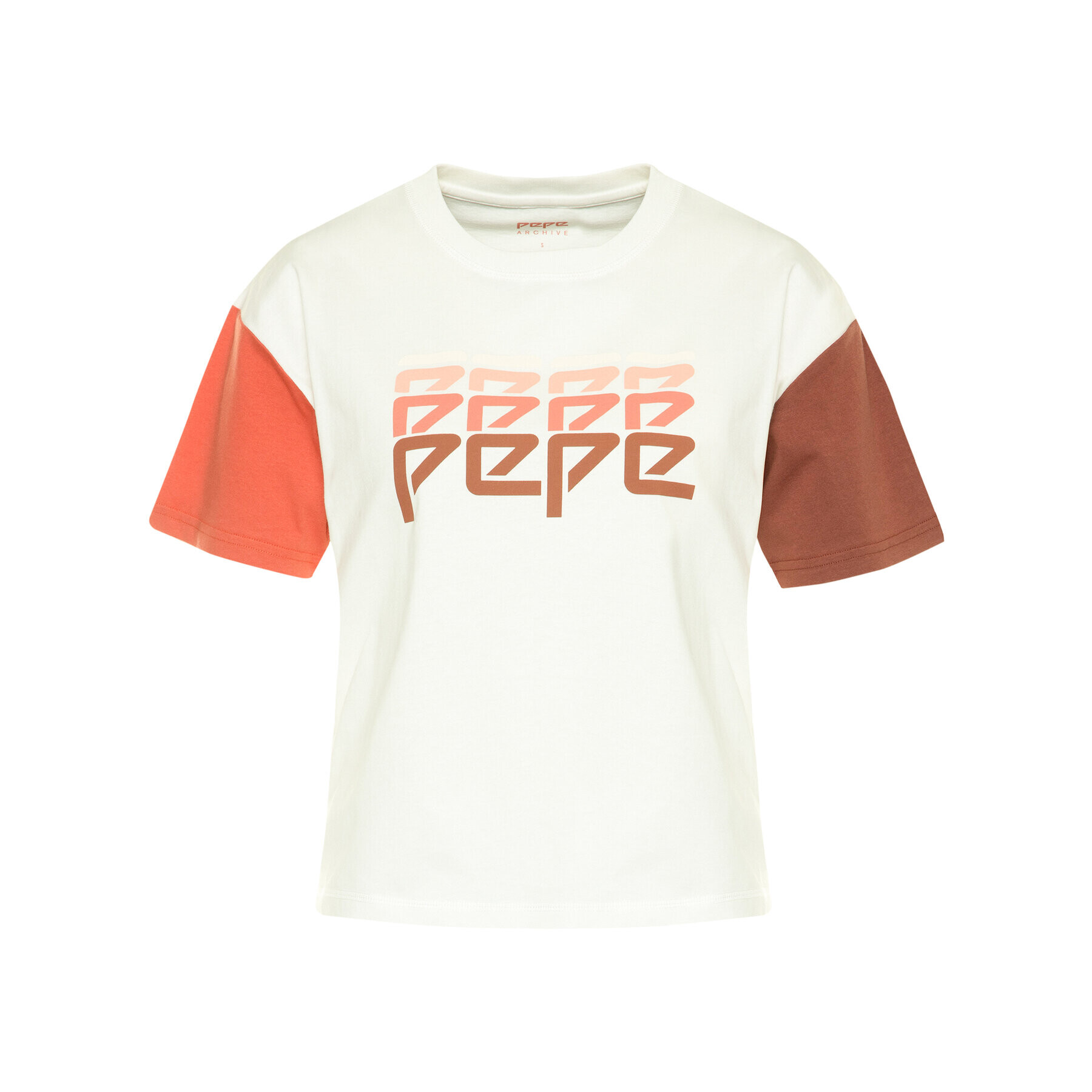 Pepe Jeans T-Shirt Penelope PL504480 Bílá Regular Fit - Pepit.cz