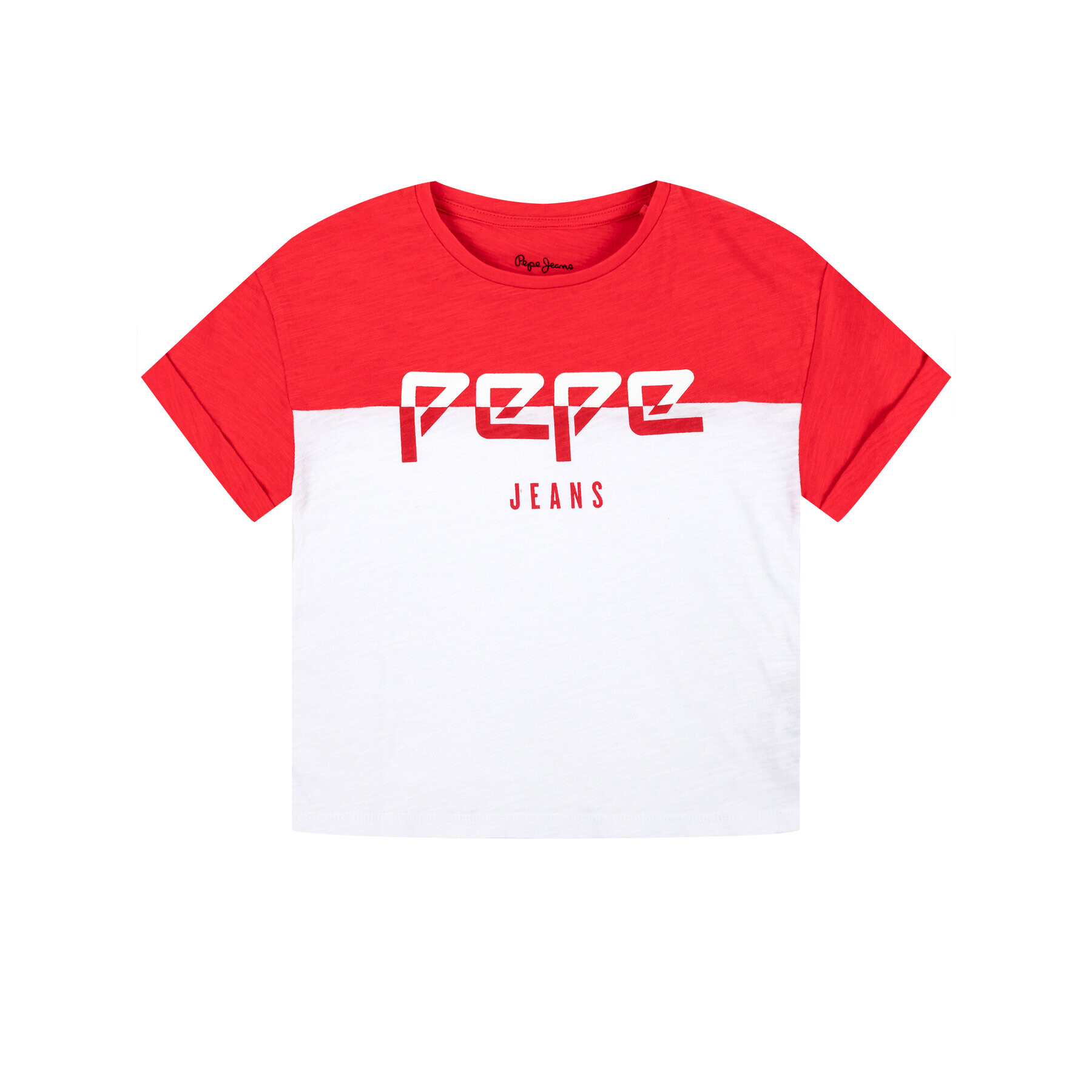 Pepe Jeans T-Shirt PG502208 Bílá Regular Fit - Pepit.cz