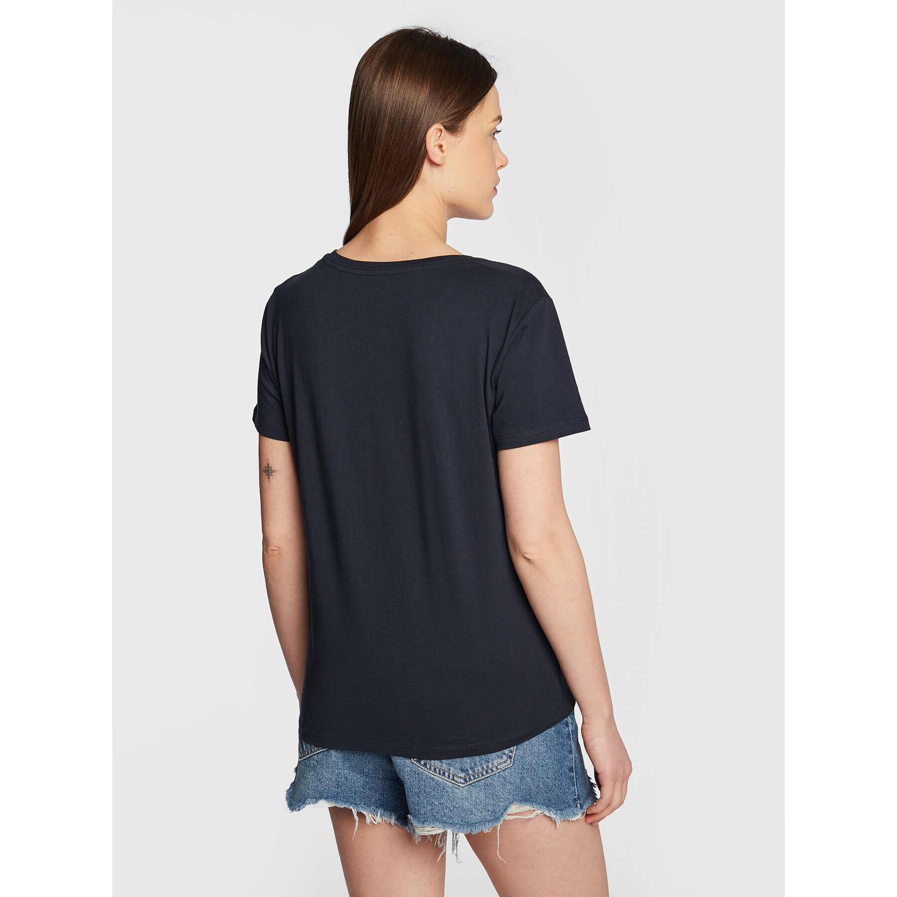 Pepe Jeans T-Shirt Piper PL505228 Tmavomodrá Regular Fit - Pepit.cz