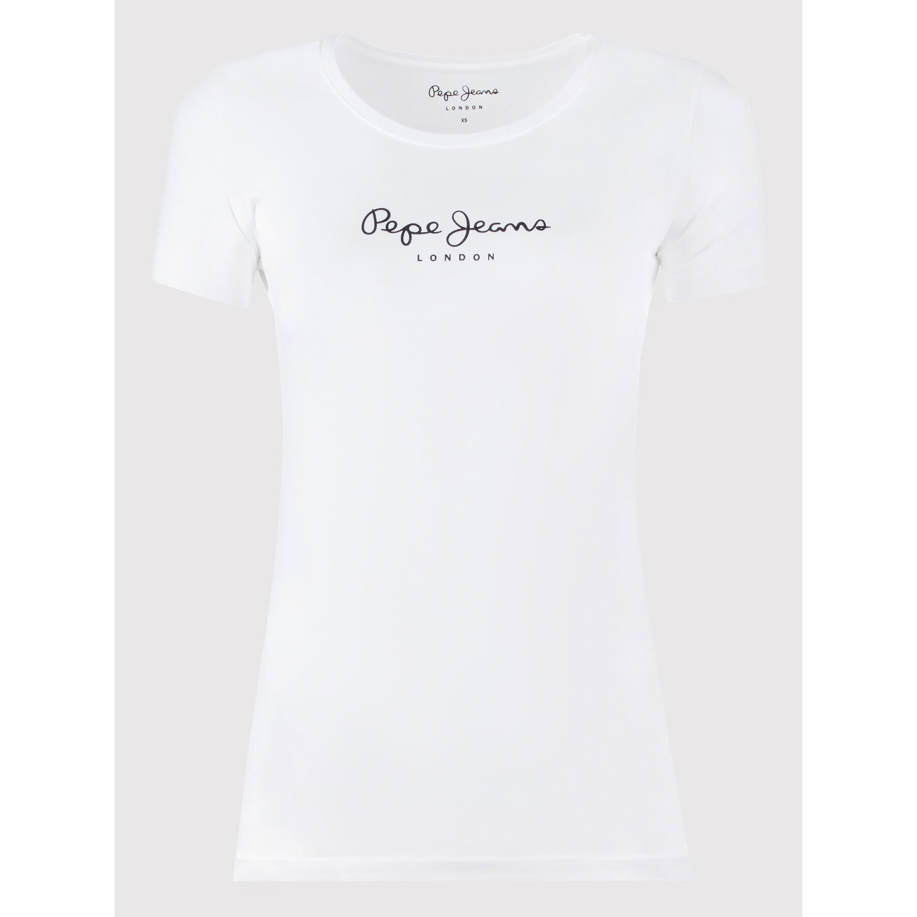 Pepe Jeans T-Shirt PL502711 Bílá Slim Fit - Pepit.cz