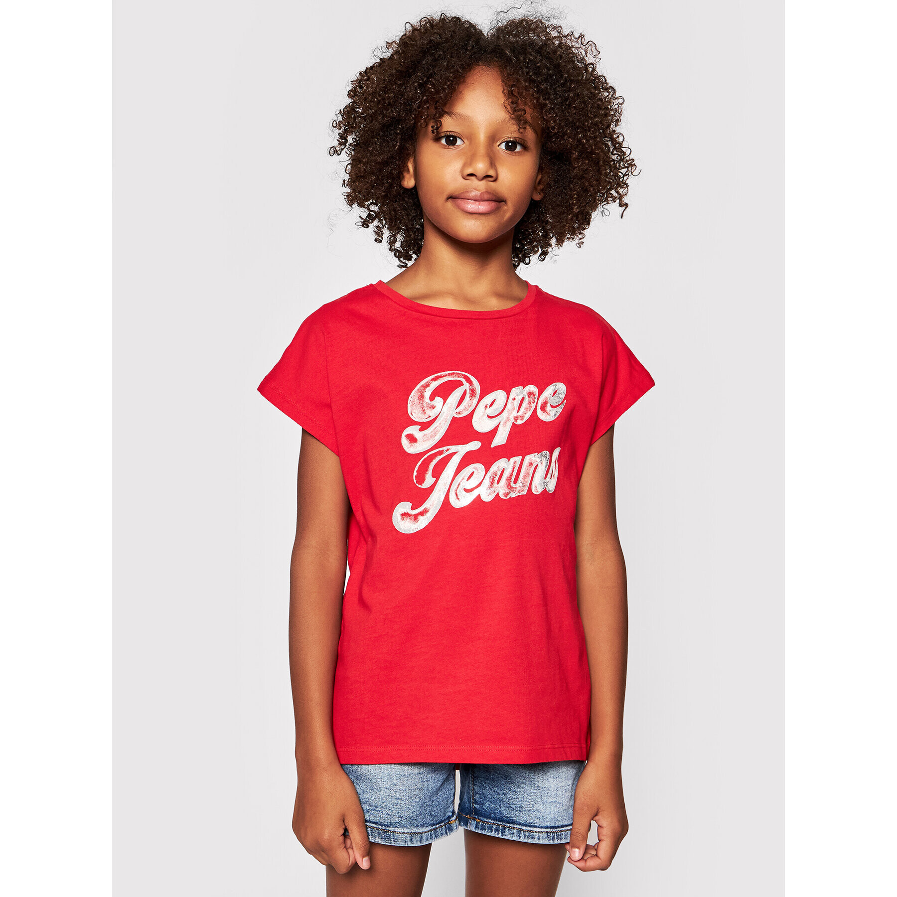 Pepe Jeans T-Shirt Sonia PG502709 Červená Regular Fit - Pepit.cz