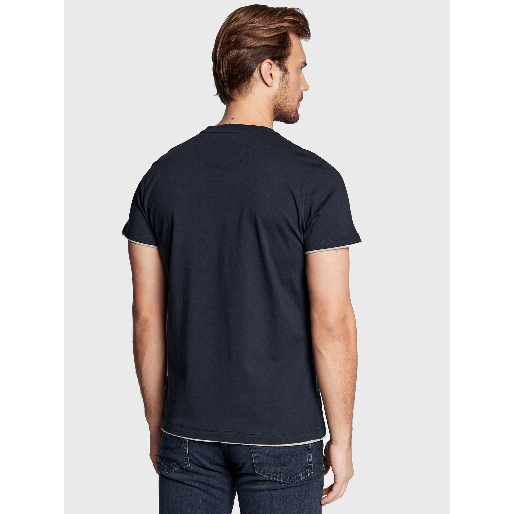 Pepe Jeans T-Shirt Sutton PM508504 Tmavomodrá Regular Fit - Pepit.cz