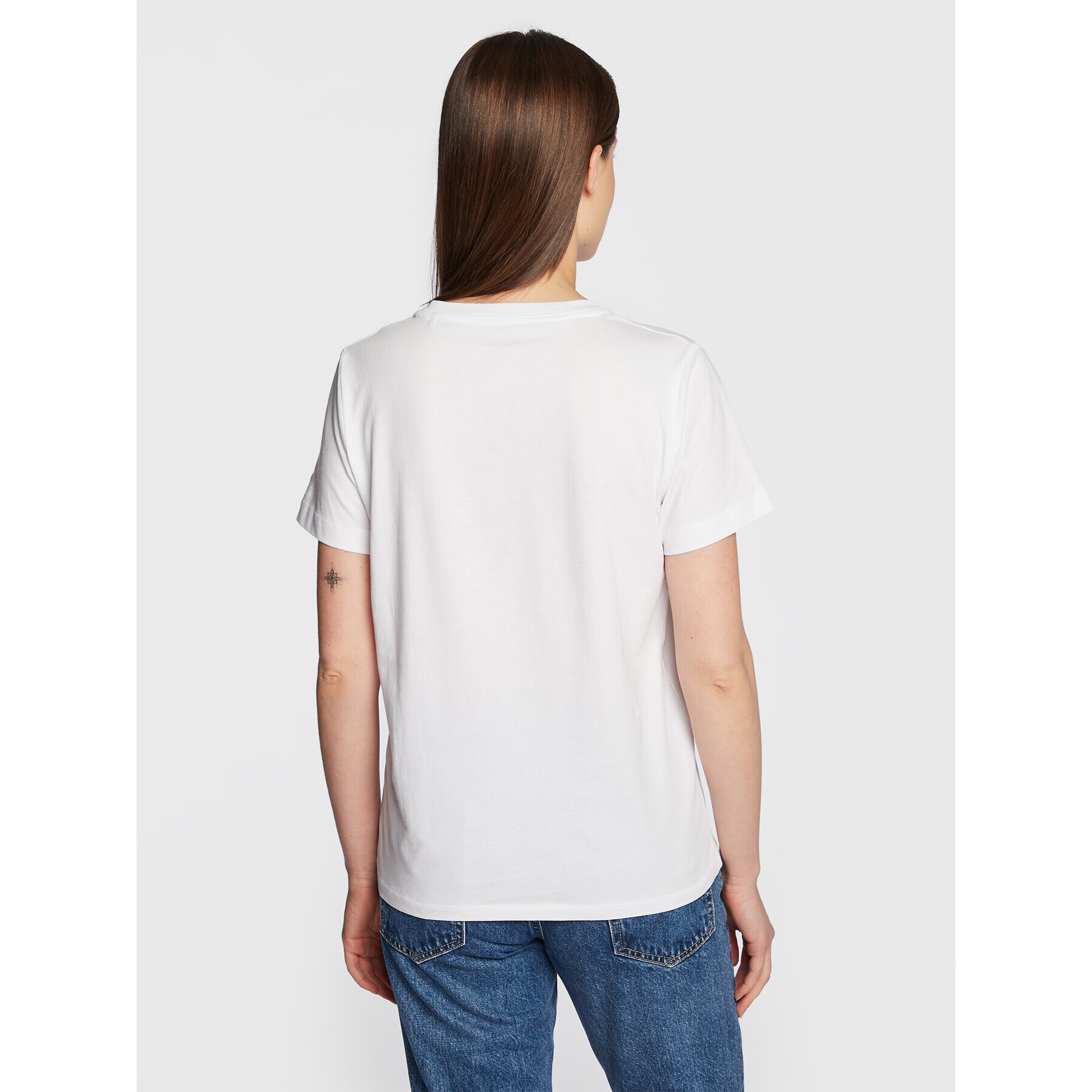 Pepe Jeans T-Shirt Tara PL505343 Bílá Regular Fit - Pepit.cz