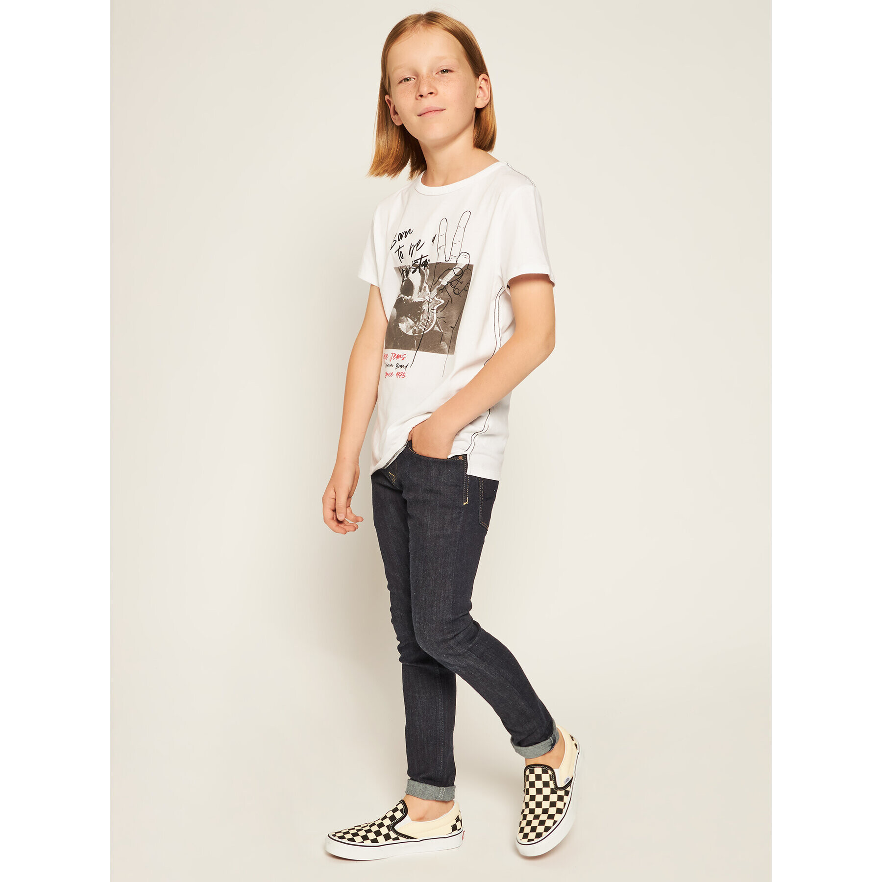 Pepe Jeans T-Shirt Troy PB502704 Bílá Regular Fit - Pepit.cz