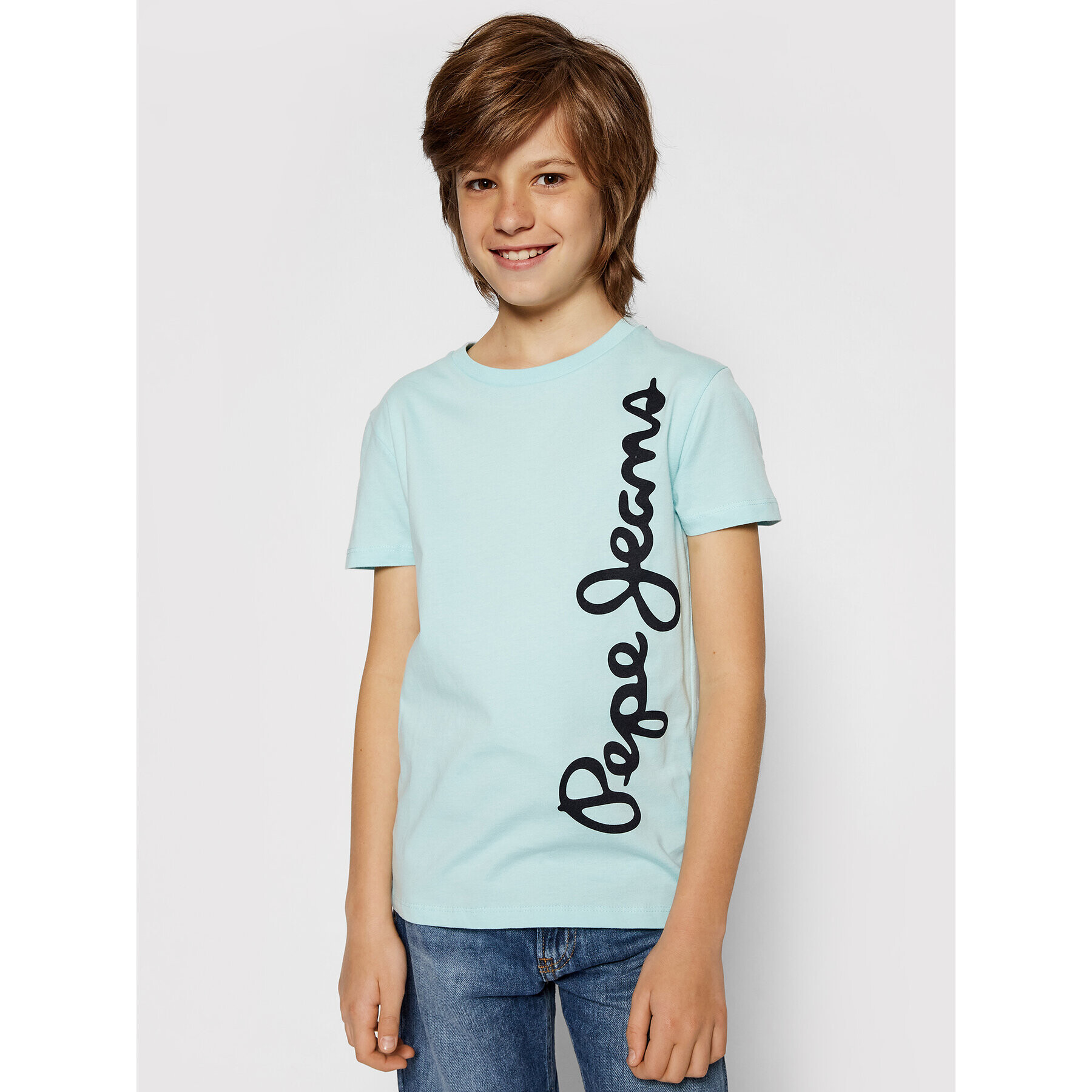 Pepe Jeans T-Shirt Waldo Short PB501279 Zelená Regular Fit - Pepit.cz