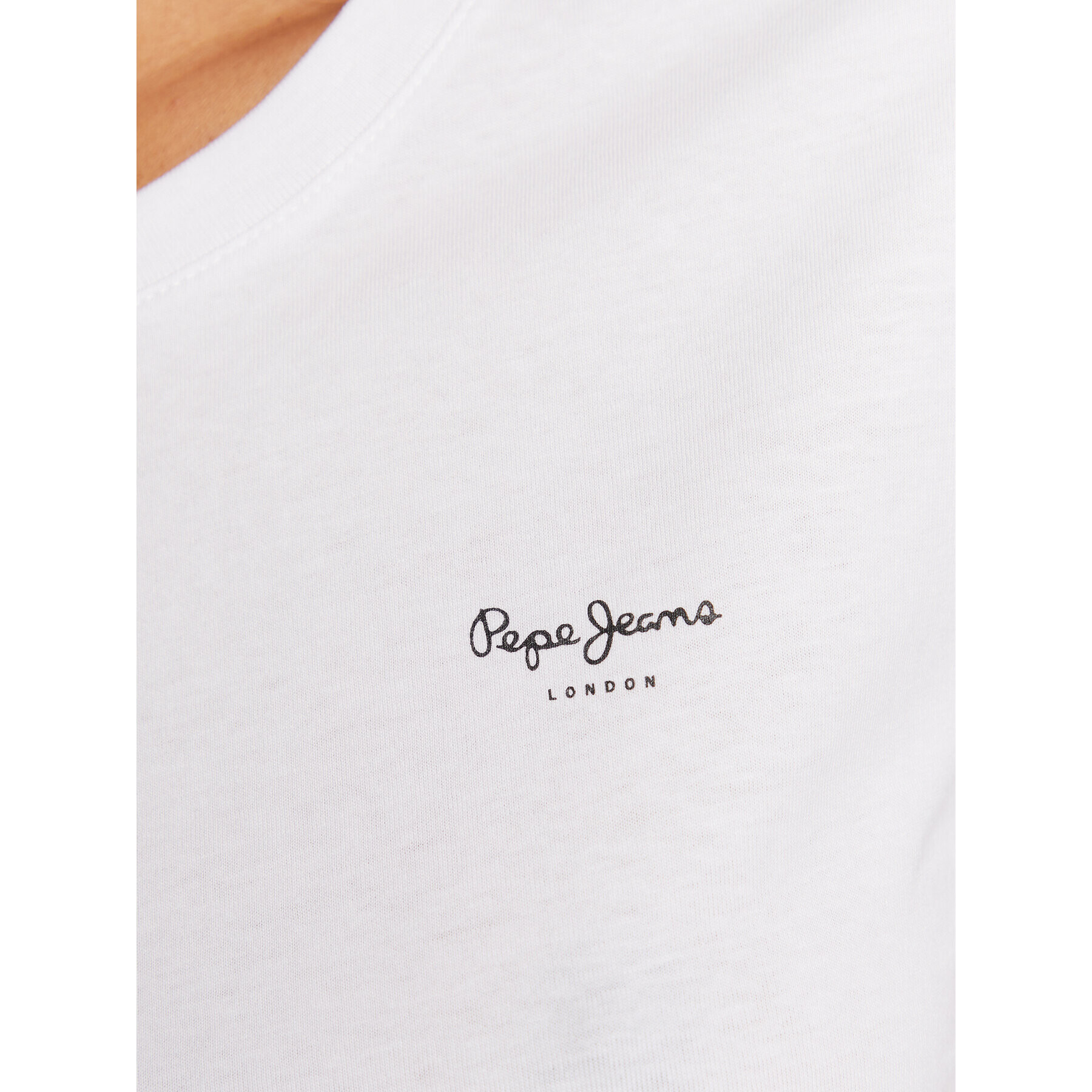 Pepe Jeans T-Shirt Wendy Chest PL505481 Bílá Regular Fit - Pepit.cz