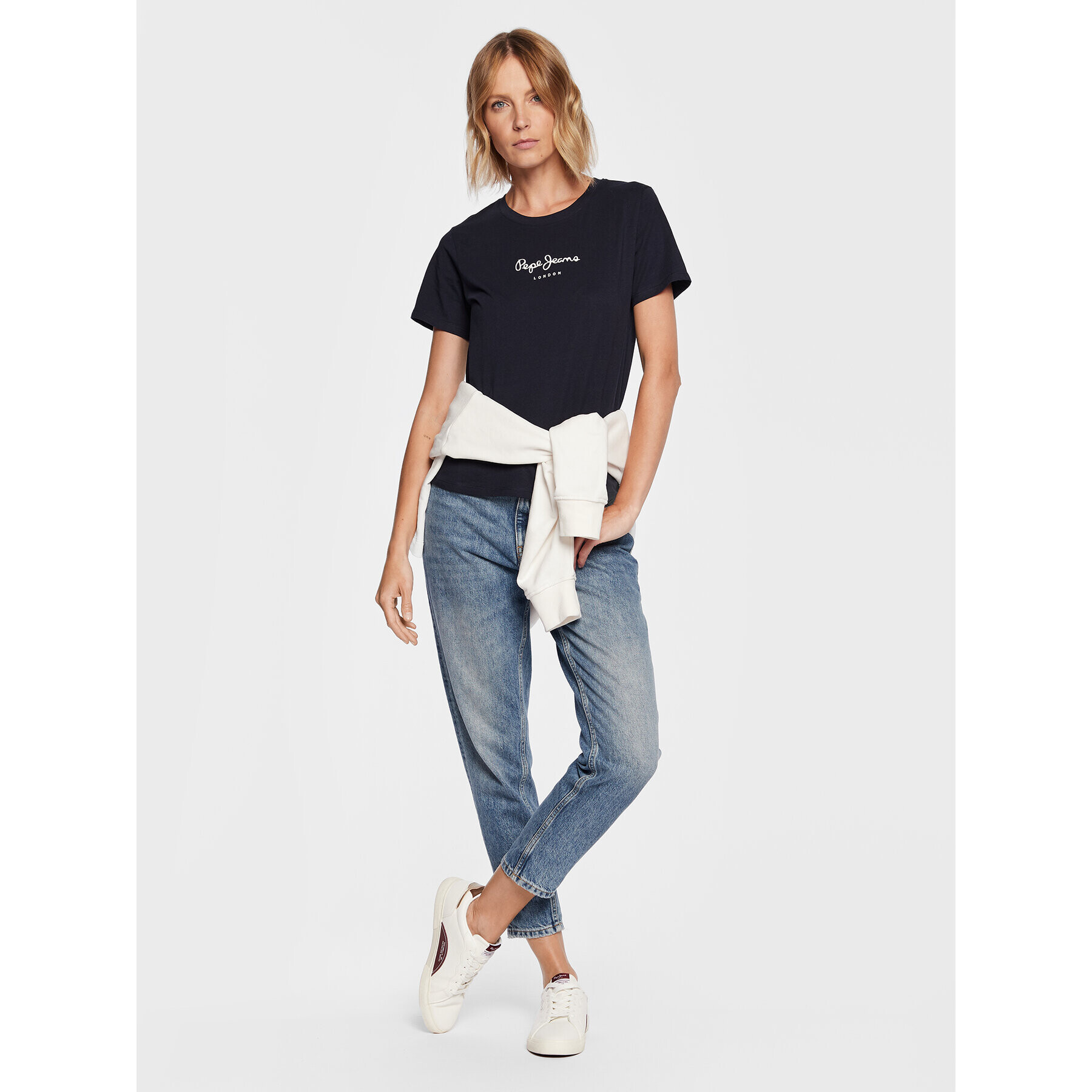 Pepe Jeans T-Shirt Wendy PL505480 Tmavomodrá Regular Fit - Pepit.cz