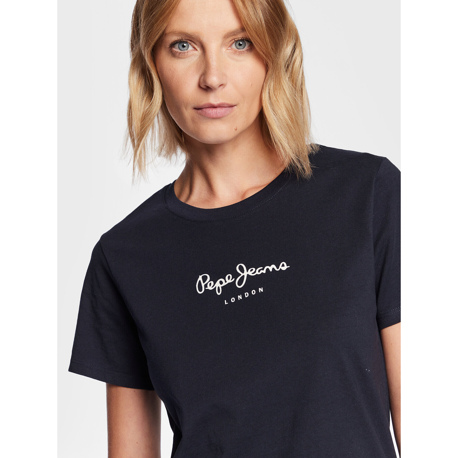 Pepe Jeans T-Shirt Wendy PL505480 Tmavomodrá Regular Fit - Pepit.cz