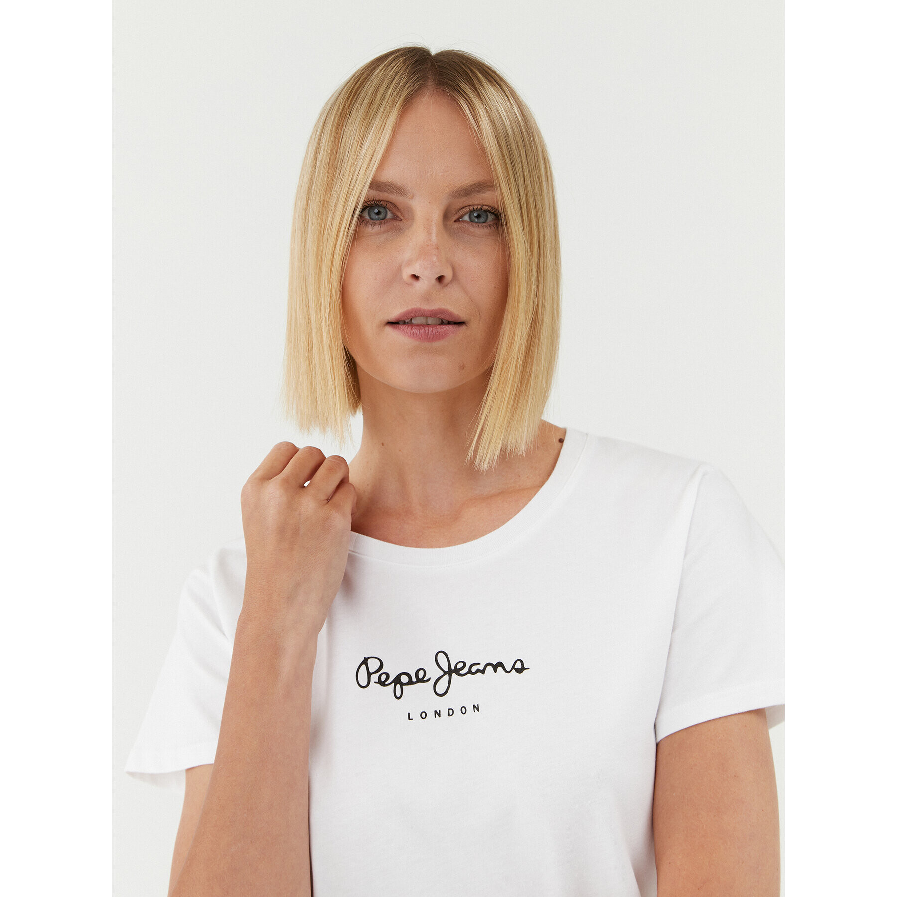 Pepe Jeans T-Shirt Wendys PL505710 Bílá Regular Fit - Pepit.cz